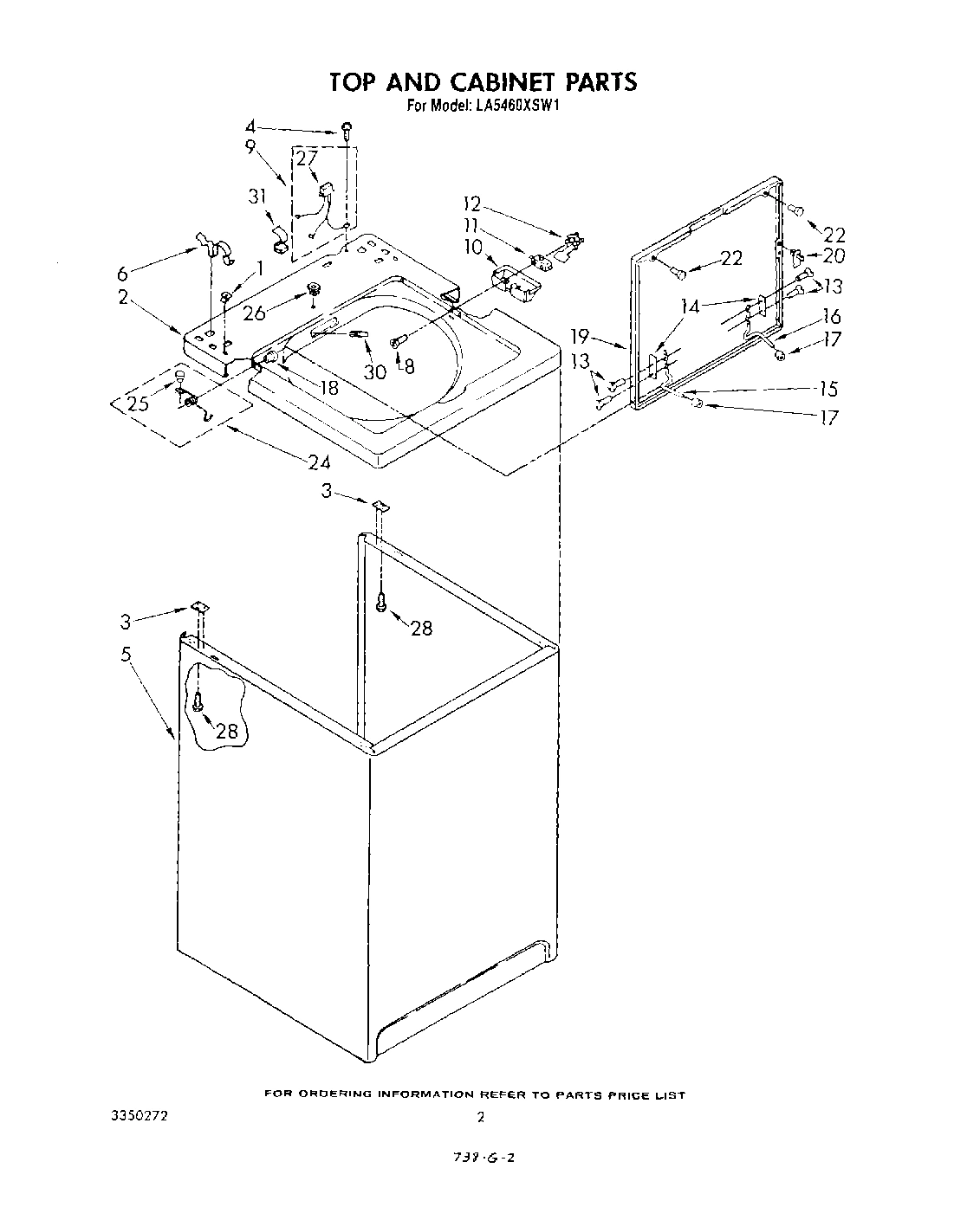 02 - TOP AND CABINET , LITERATURE AND OPTIONAL