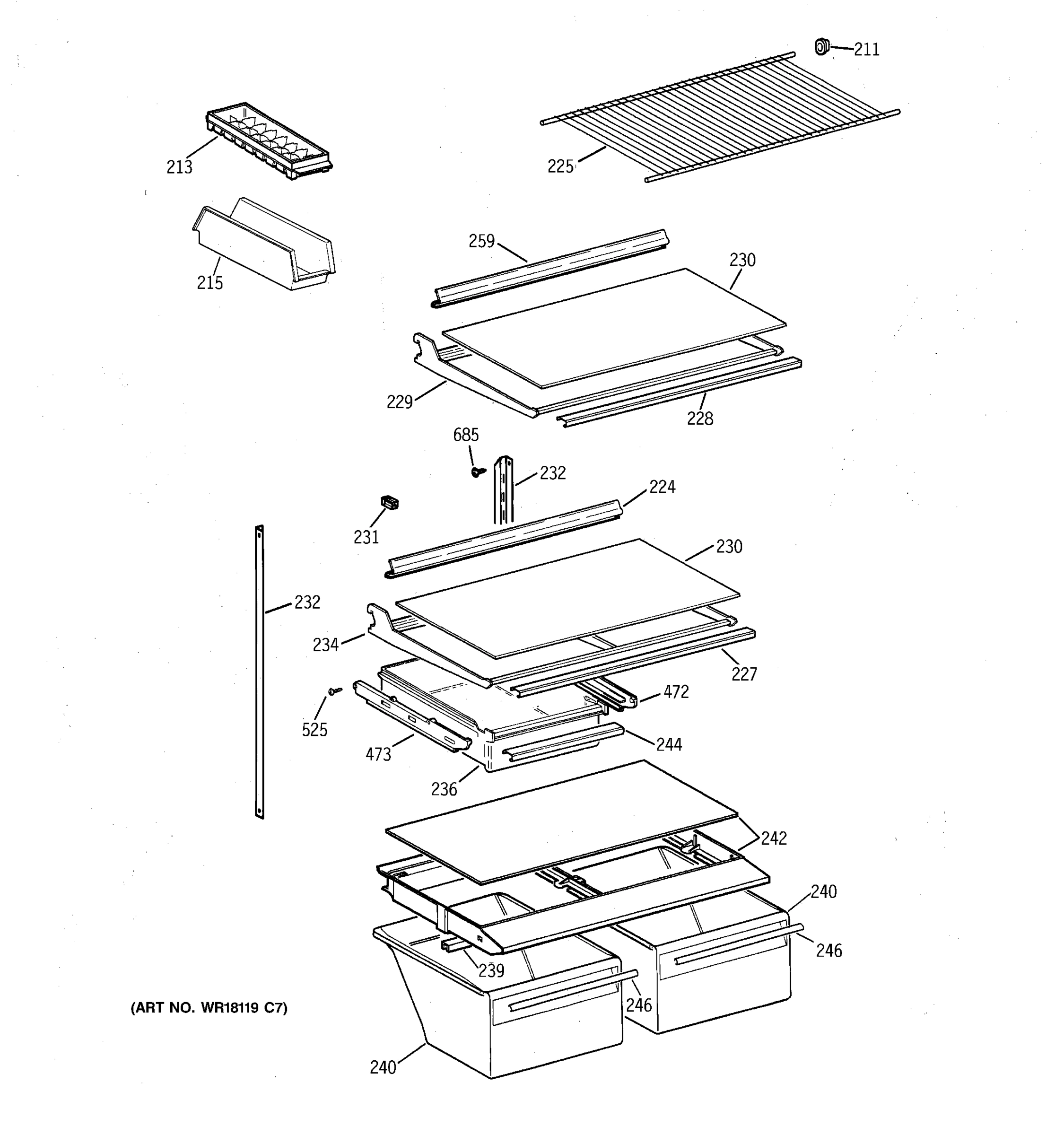 SHELF PARTS