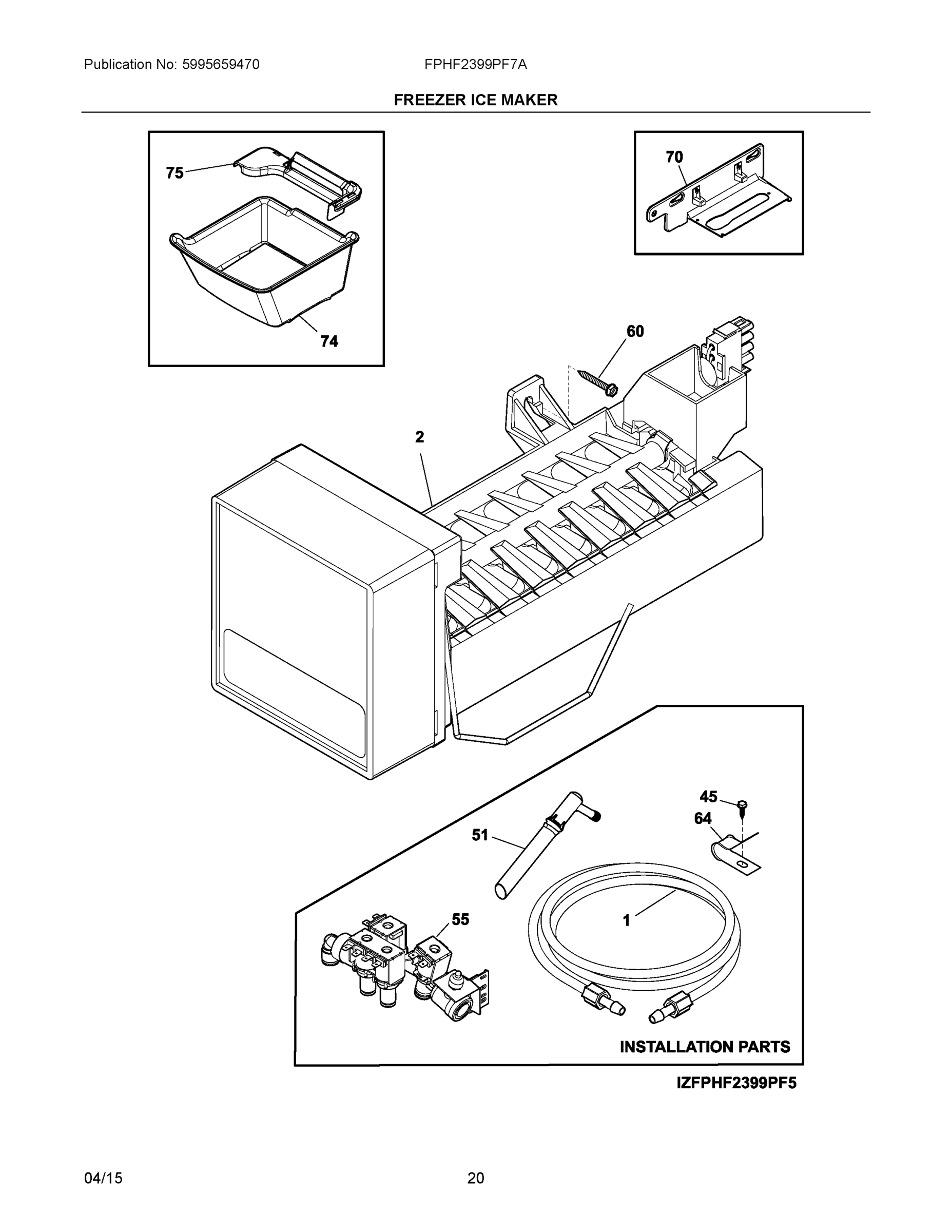 10 - FREEZER ICE MAKER