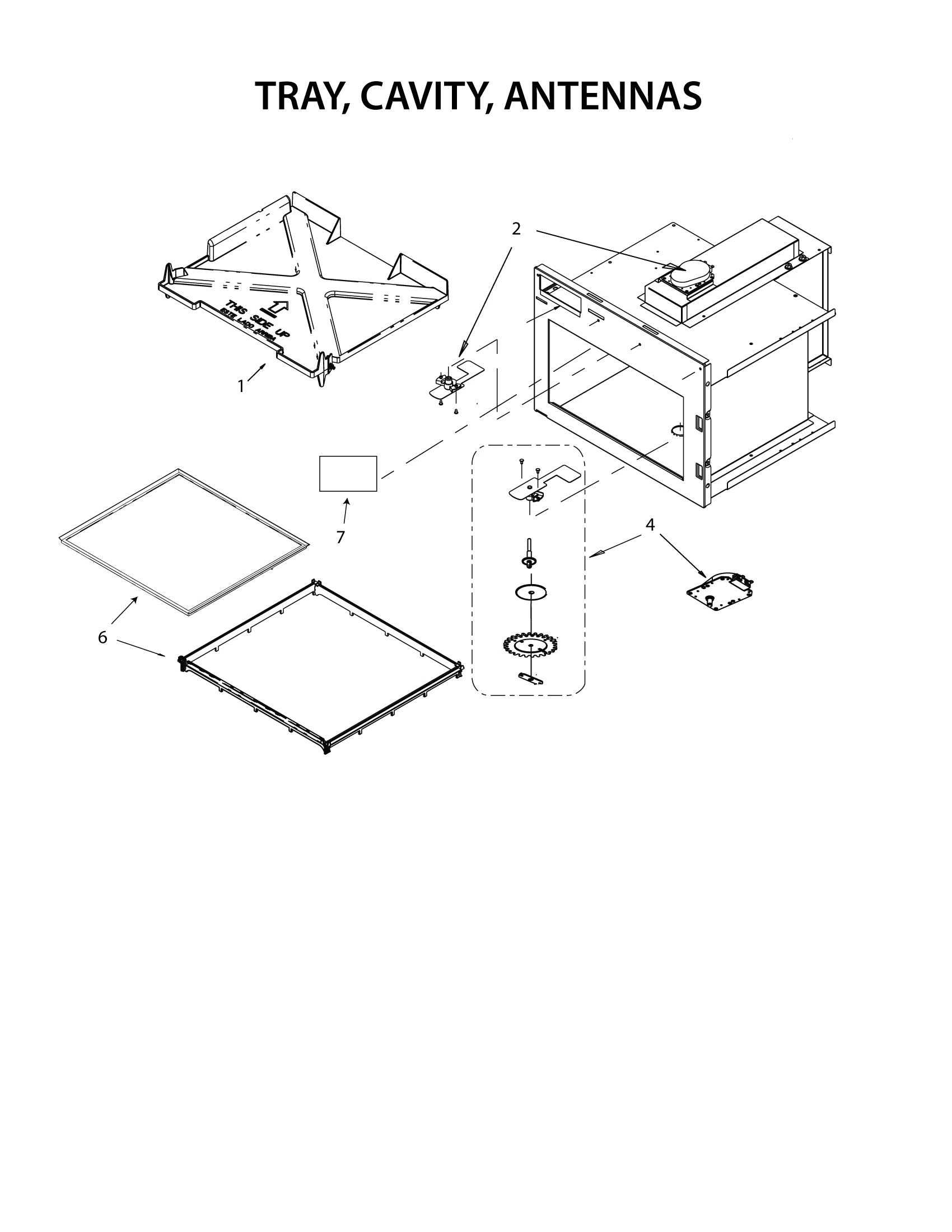 TRAY, ANTENNAS