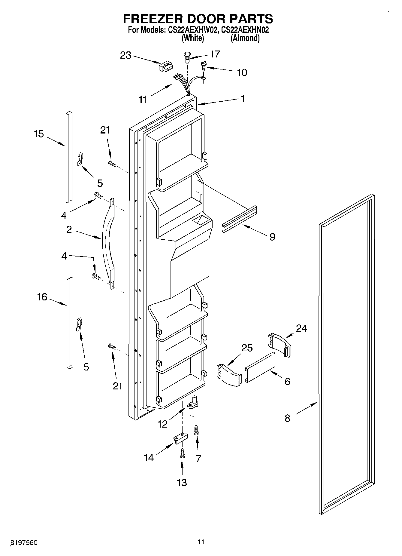 07 - FREEZER DOOR