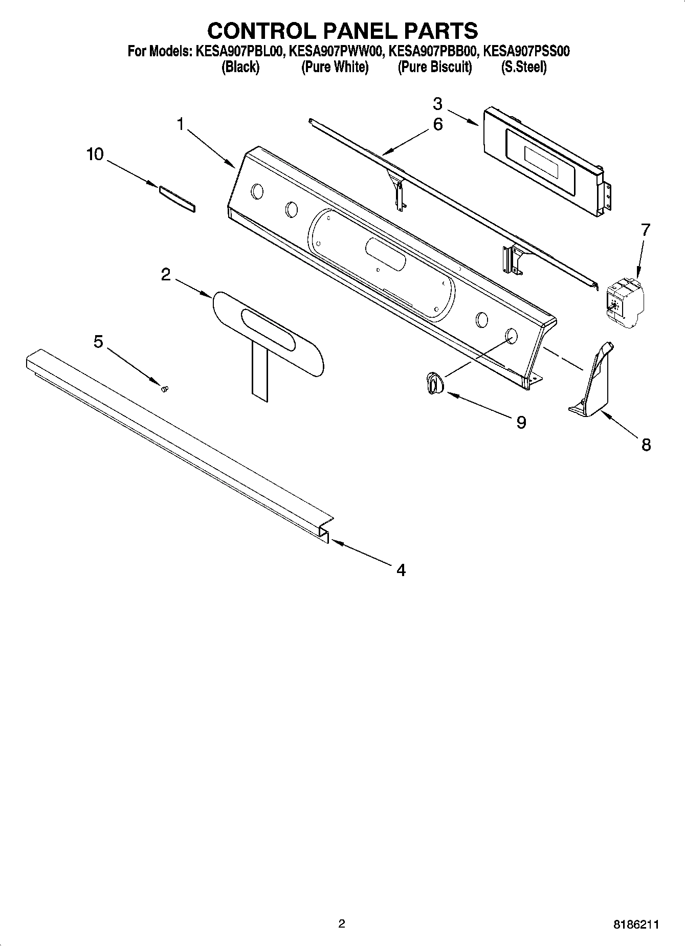 02 - CONTROL PANEL PARTS