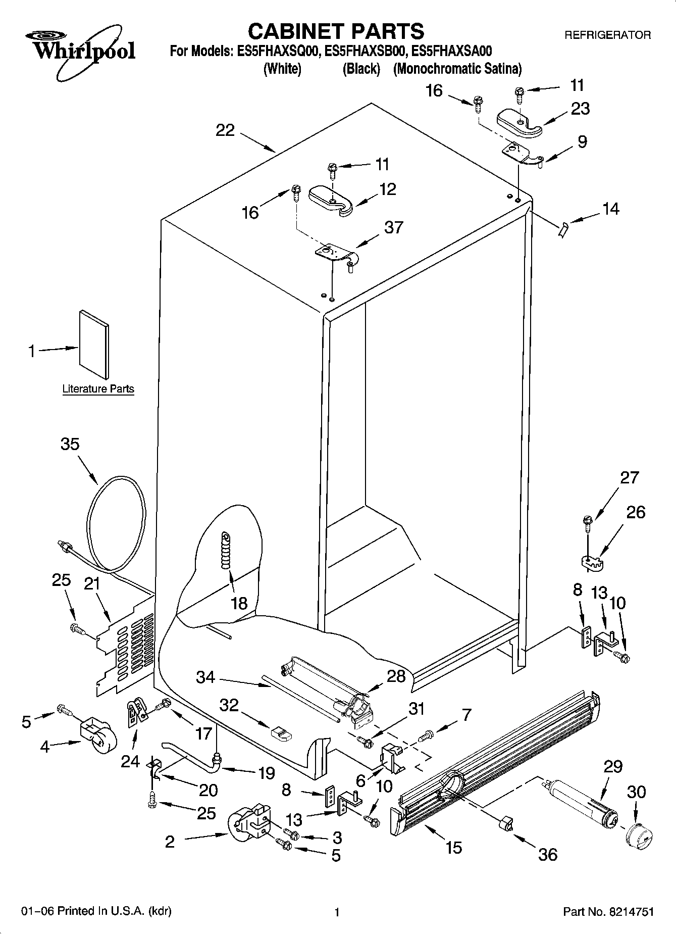 01 - CABINET PARTS