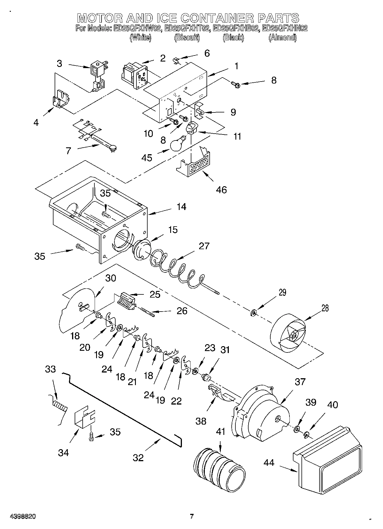 05 - MOTOR AND ICE CONTAINER