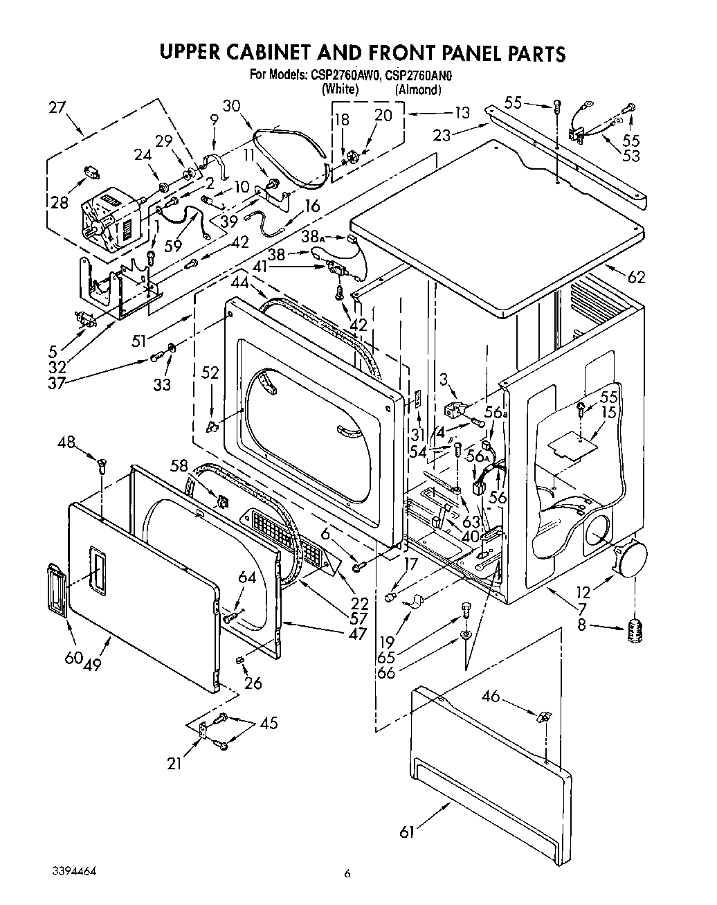 03 - UPPER CABINET AND FRONT PANEL