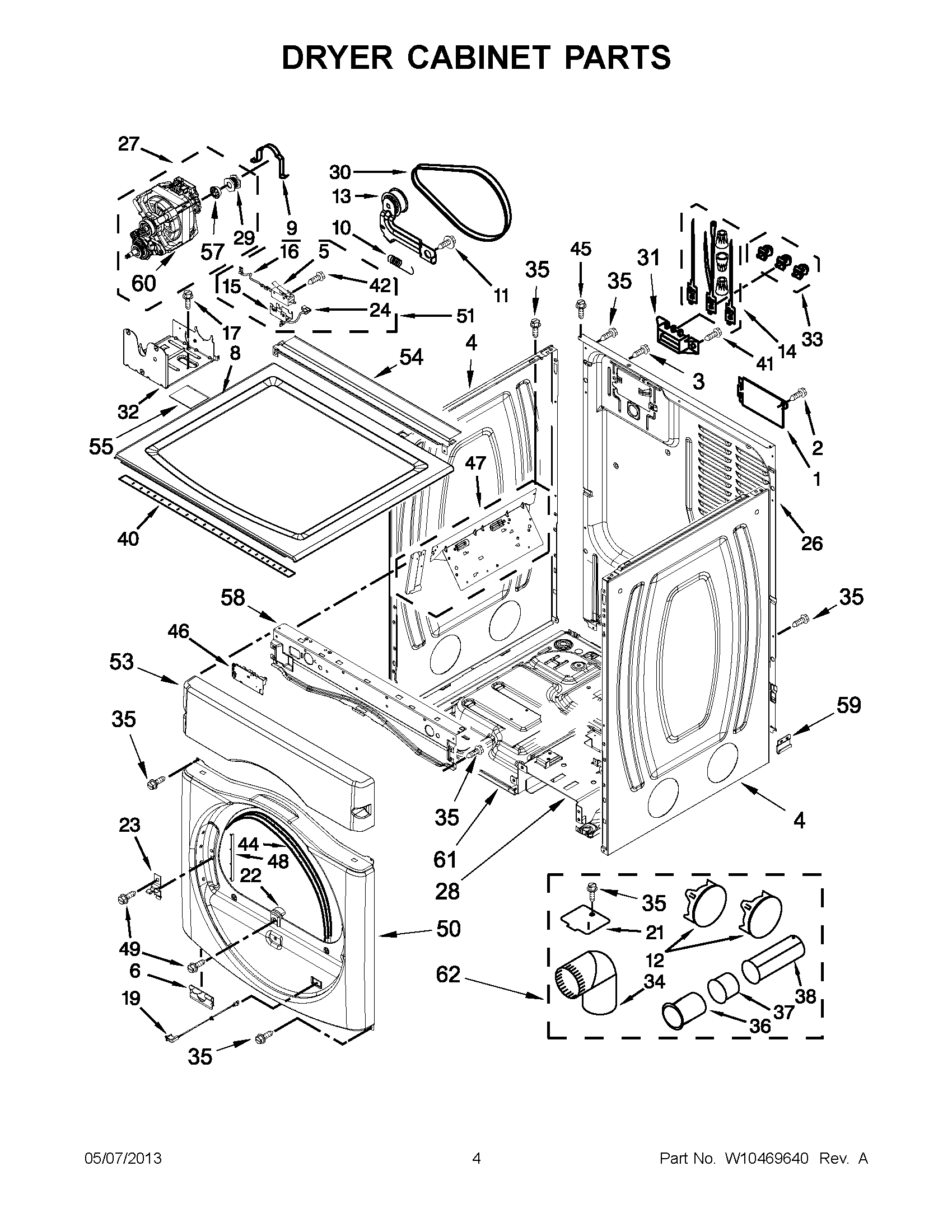 02 - DRYER CABINET PARTS