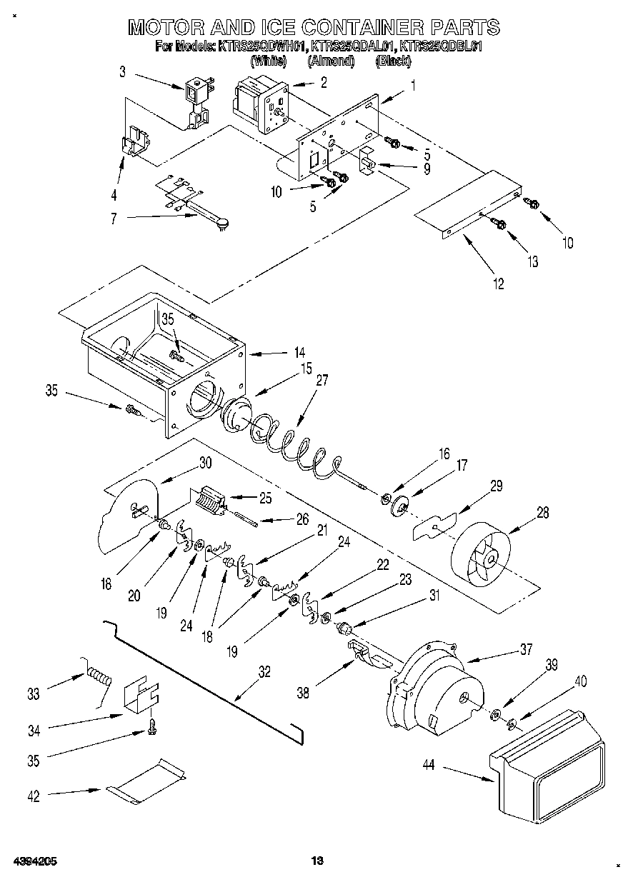 08 - MOTOR AND ICE CONTAINER