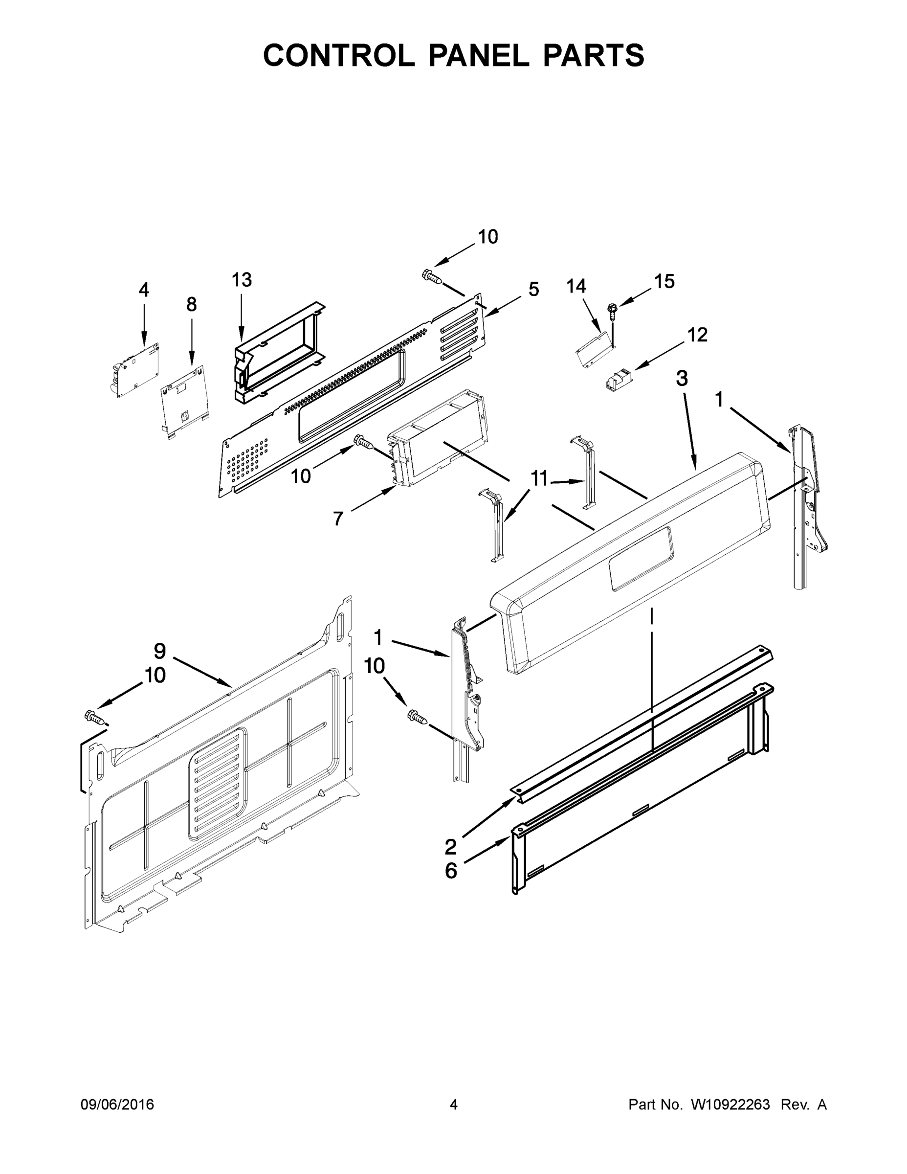 03 - CONTROL PANEL PARTS