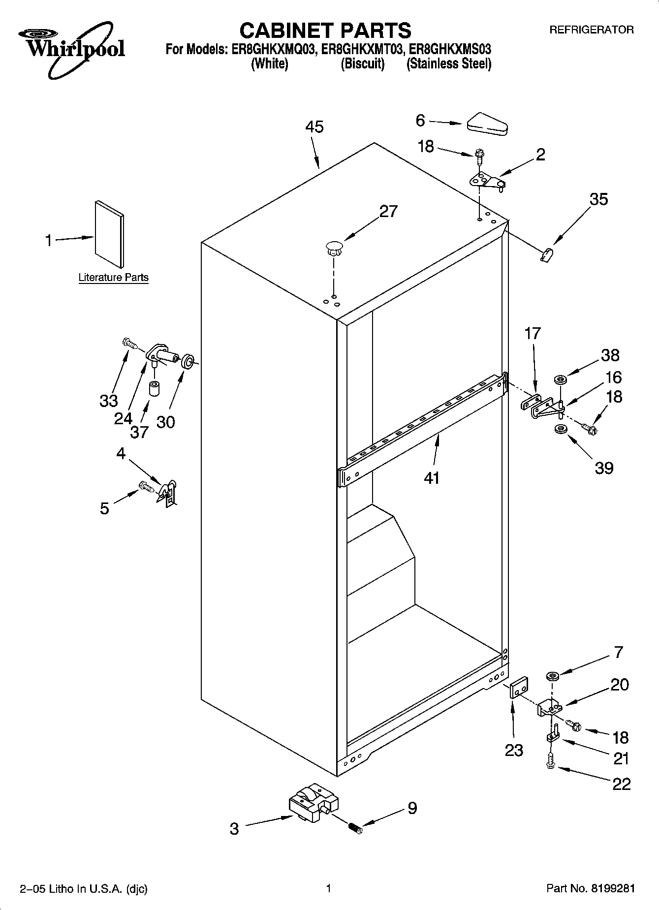 01 - CABINET PARTS