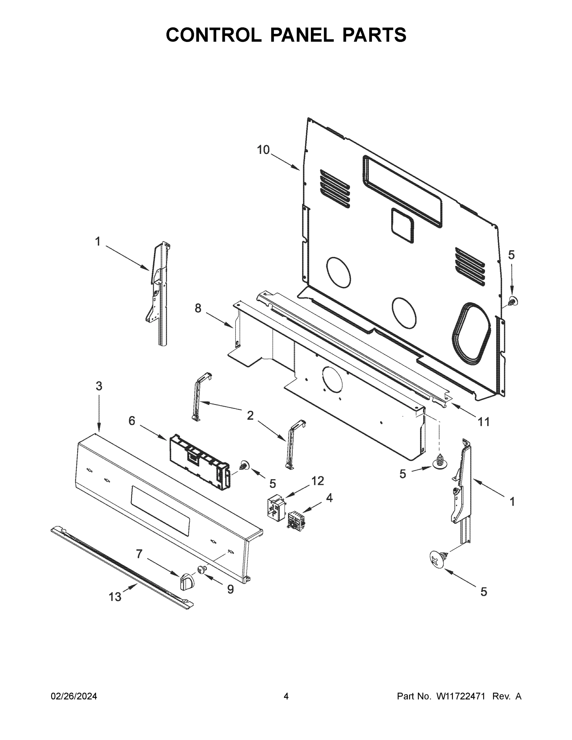 03 - CONTROL PANEL PARTS