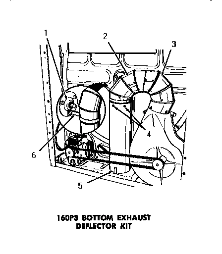 03 - 160P3 BOTTOM EXHAUST DEFLECTOR KIT