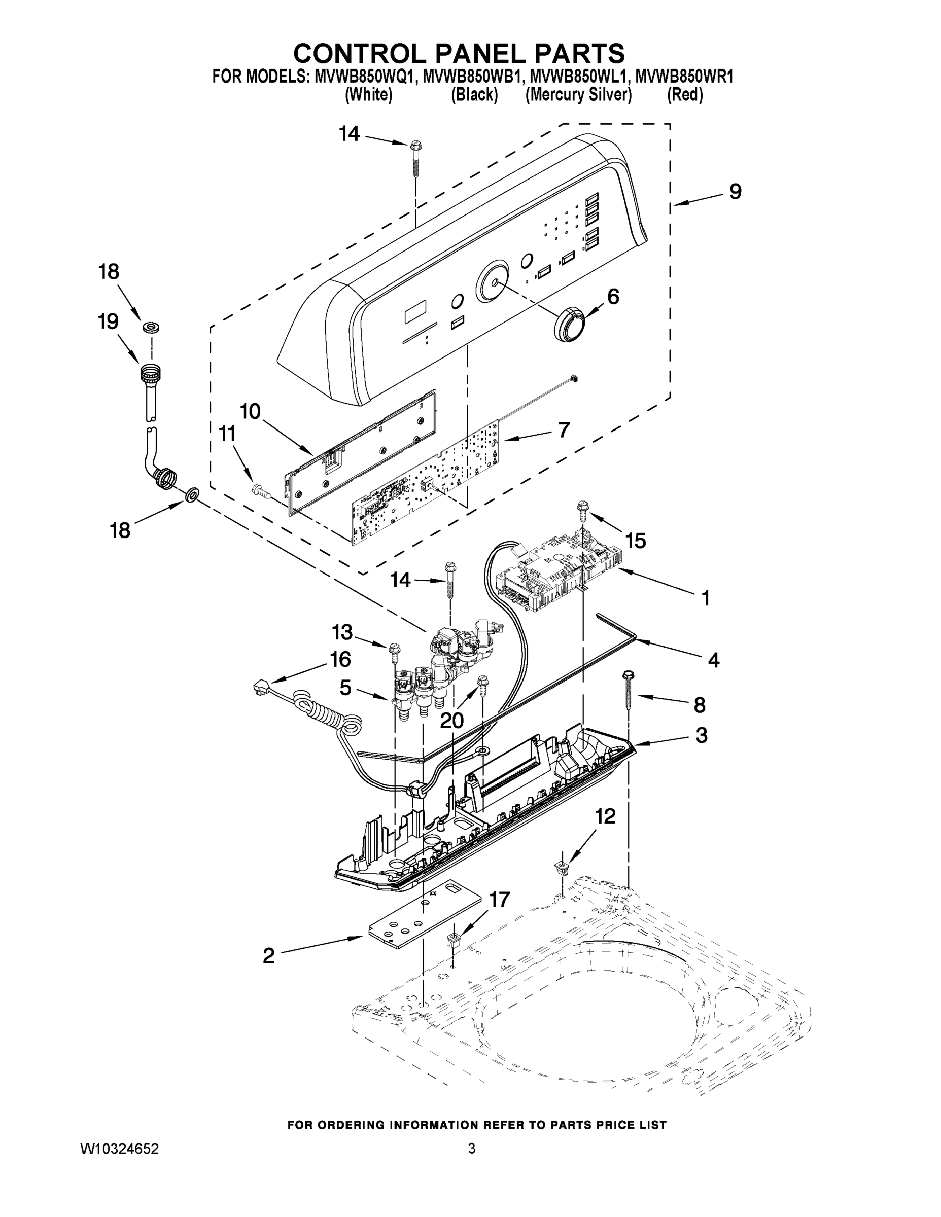 02 - CONTROL PANEL PARTS
