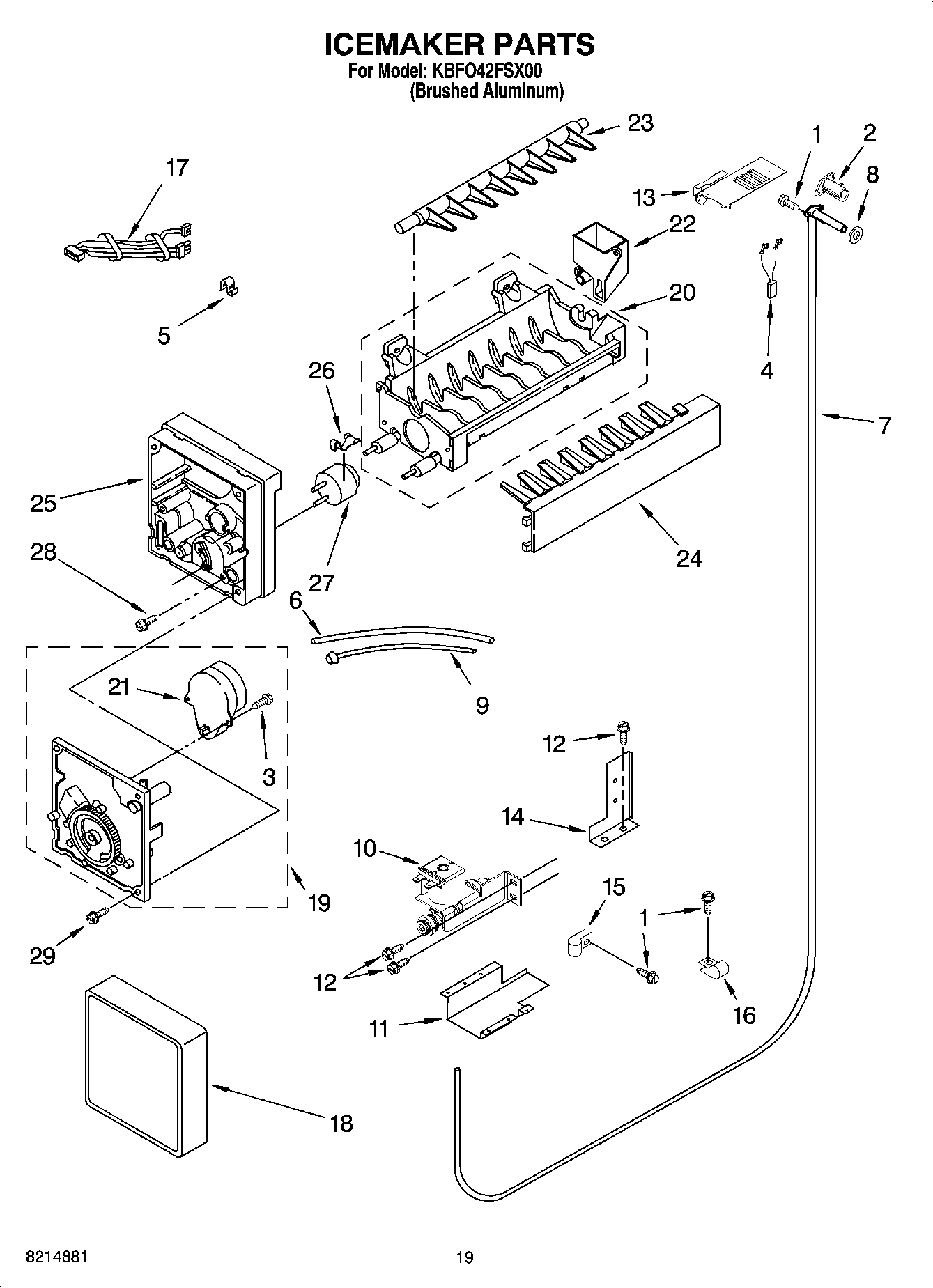 11 - ICEMAKER PARTS