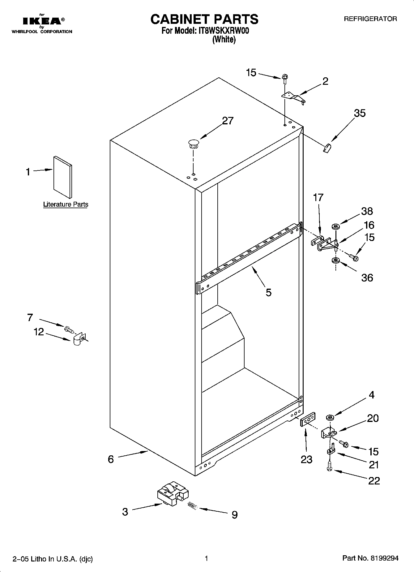 01 - CABINET PARTS