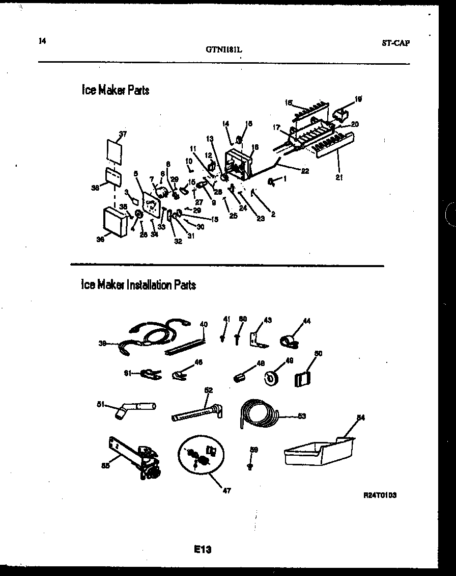 08 - ICE MAKER AND INSTALLATION PARTS