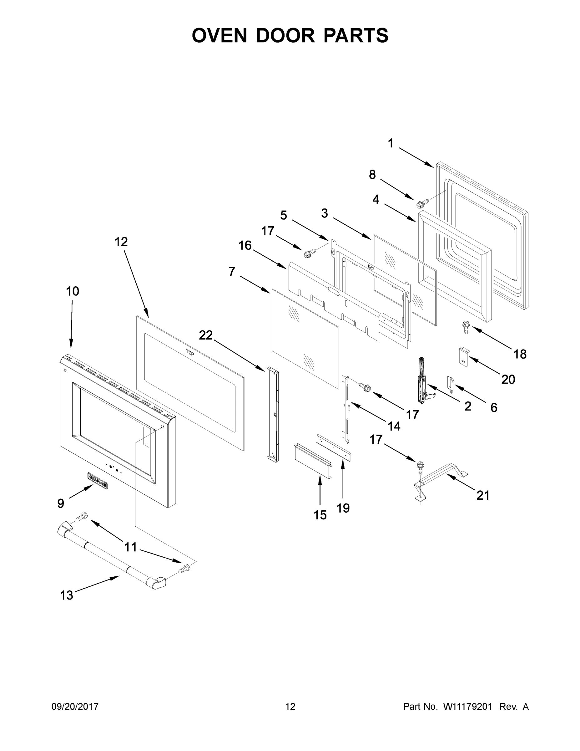07 - OVEN DOOR PARTS