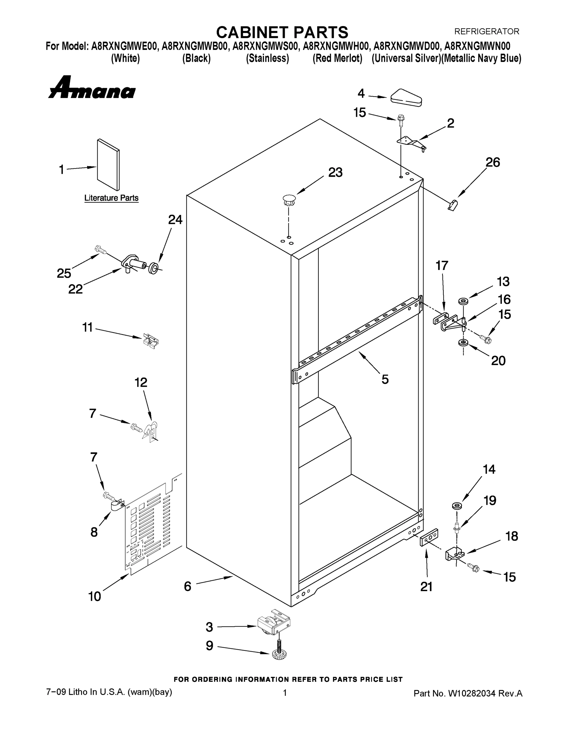 01 - CABINET PARTS