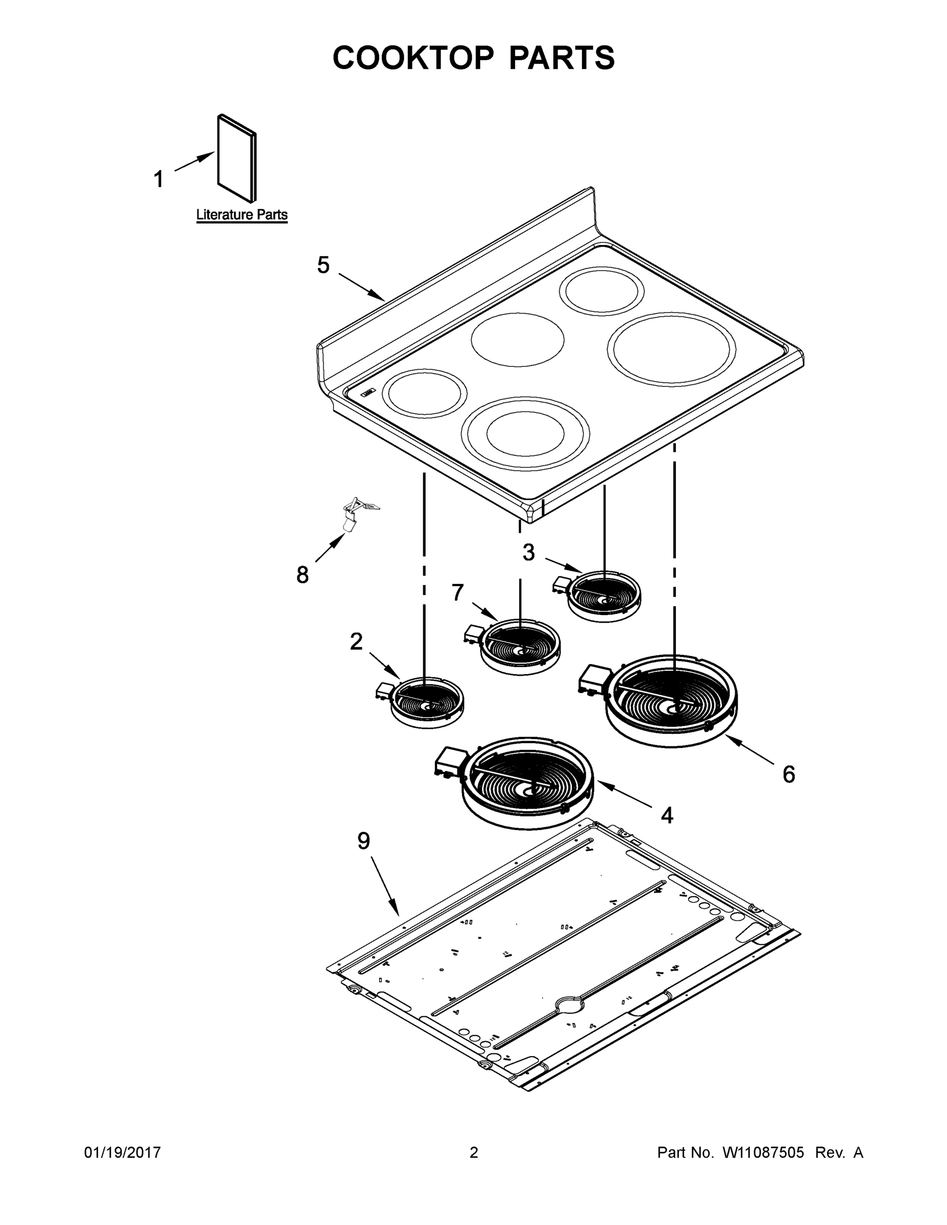 02 - COOKTOP PARTS