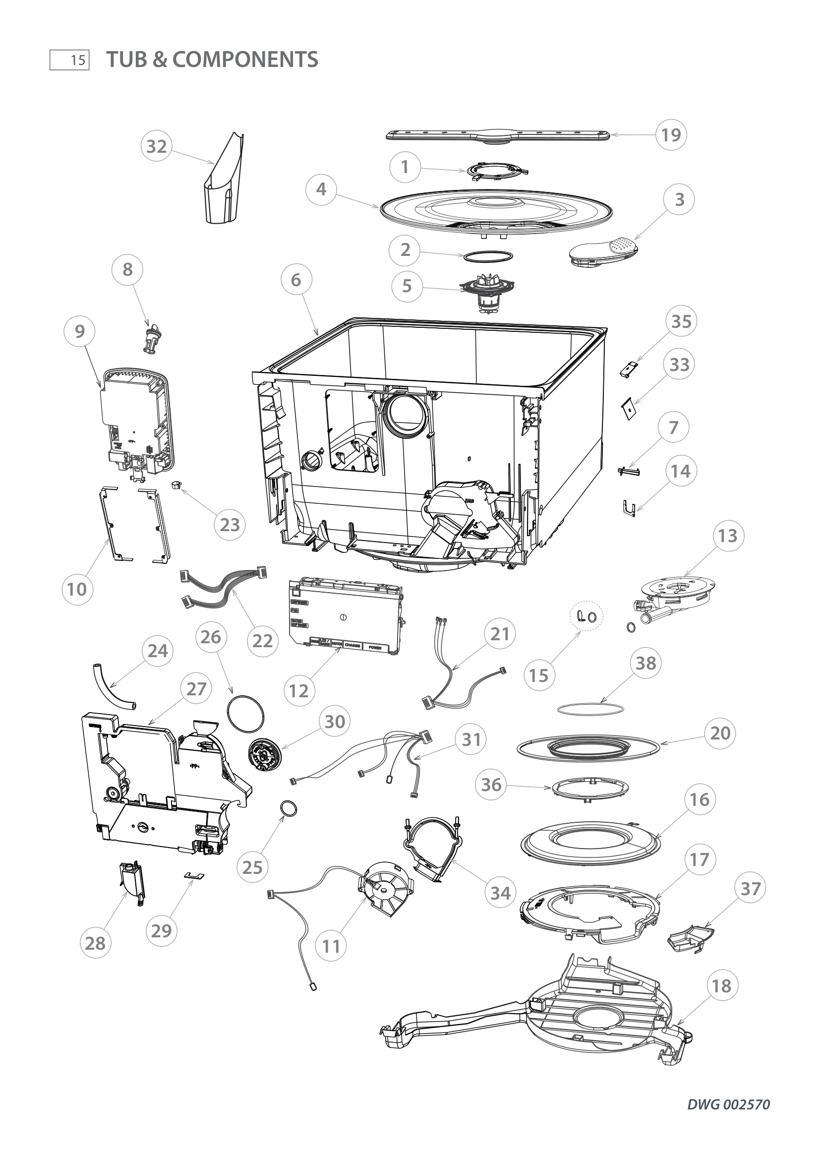 TUB & COMPONENTS