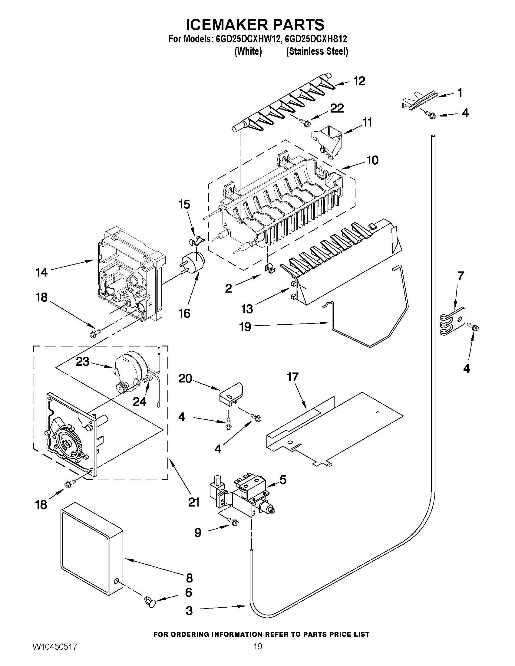 12 - ICEMAKER PARTS