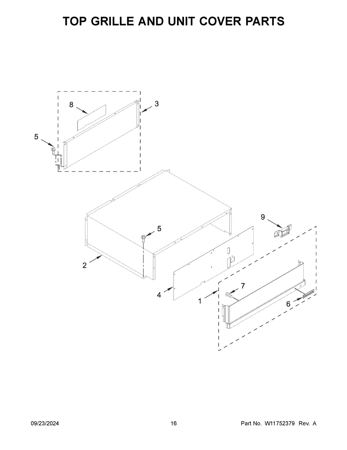 09 - TOP GRILLE AND UNIT COVER PARTS