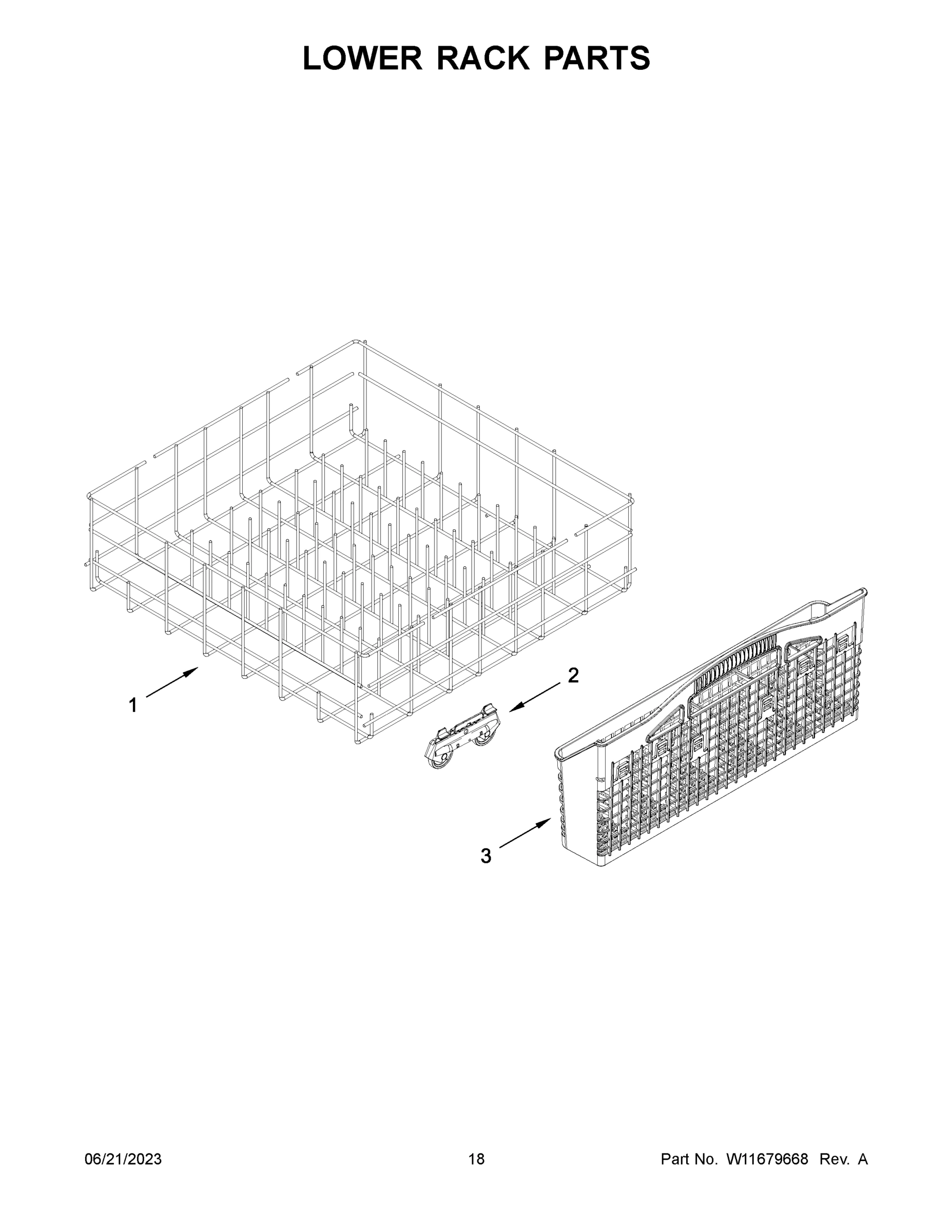 10 - LOWER RACK PARTS