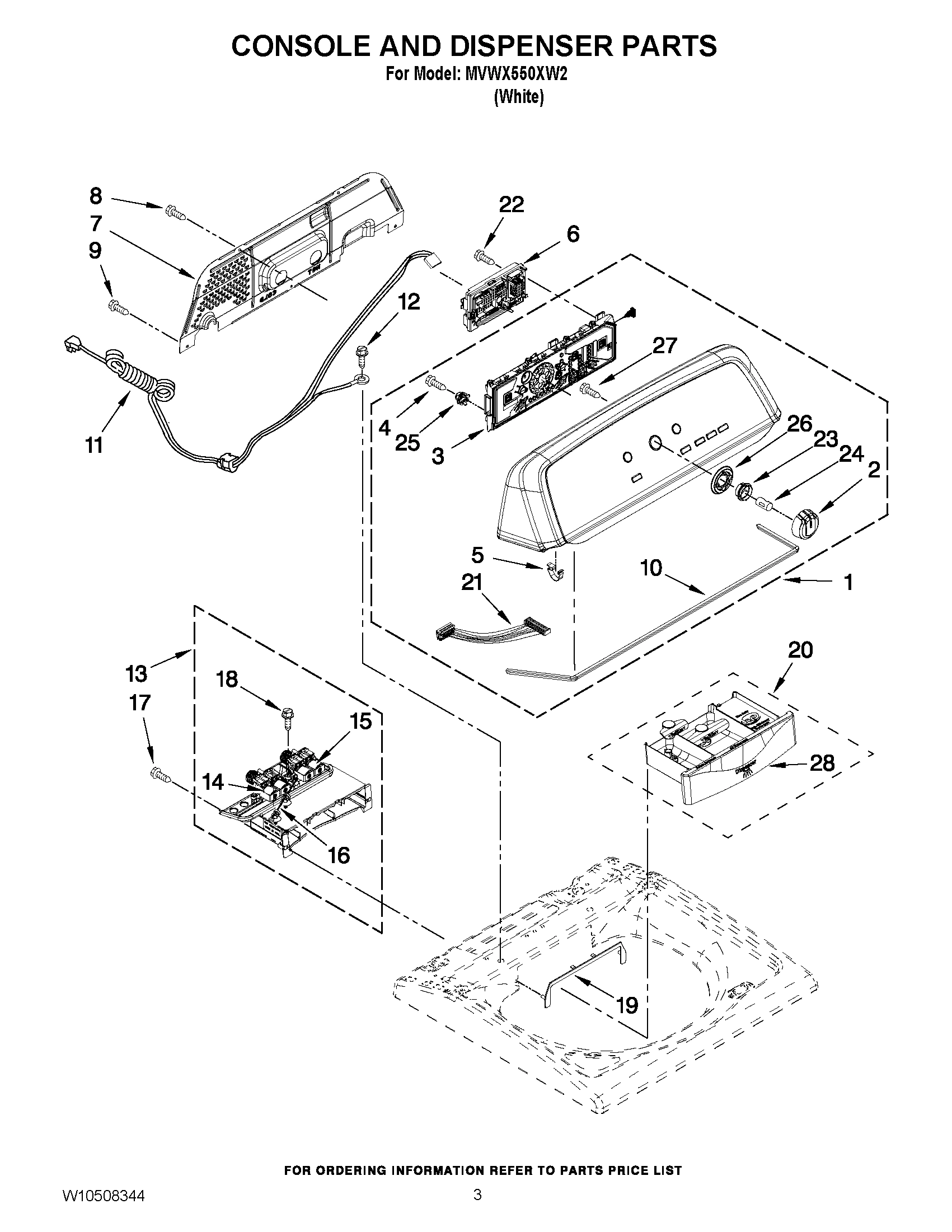 02 - CONSOLE AND DISPENSER PARTS