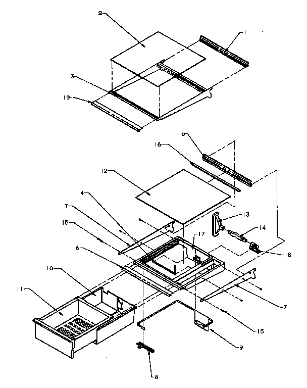 16 - REF SHELVING AND DRAWERS