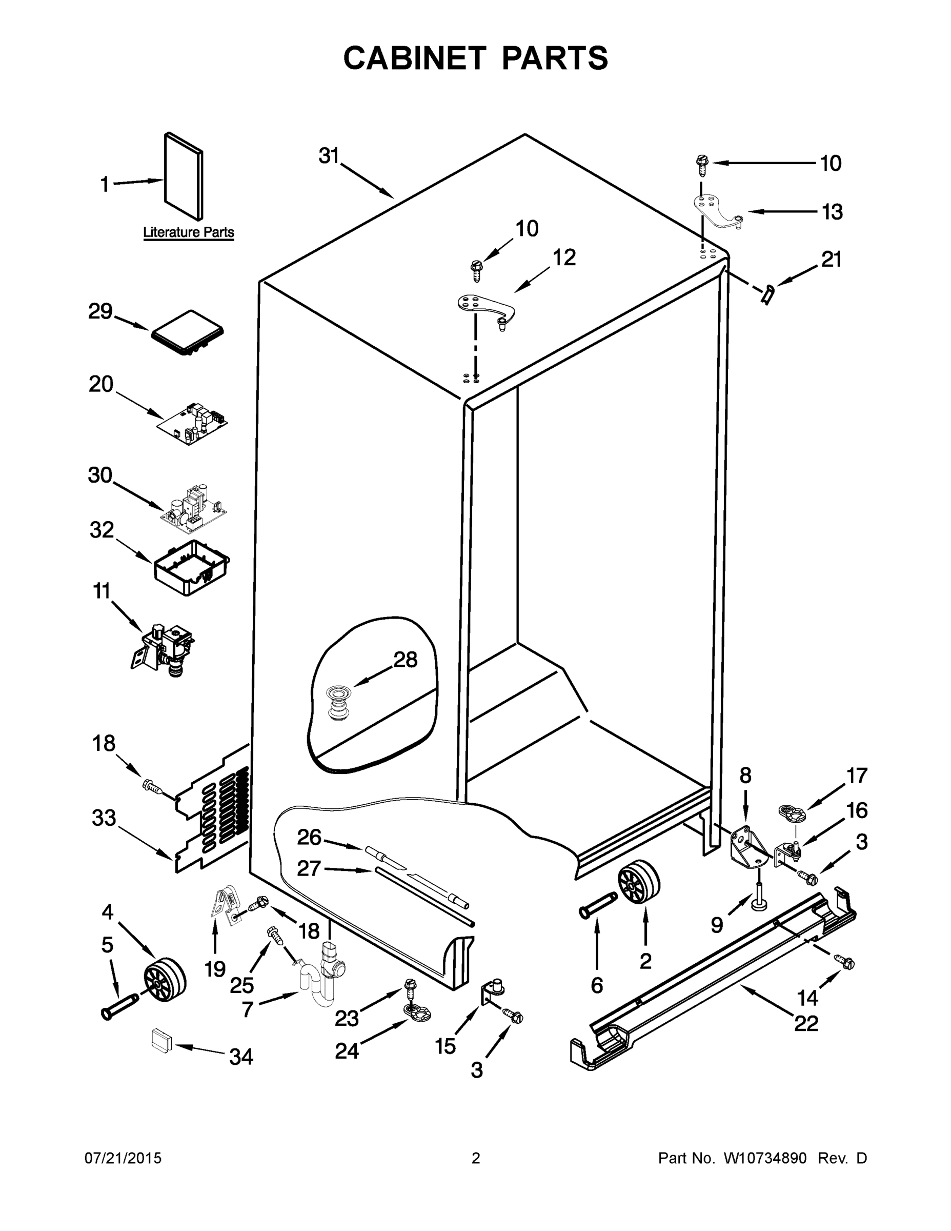02 - CABINET PARTS