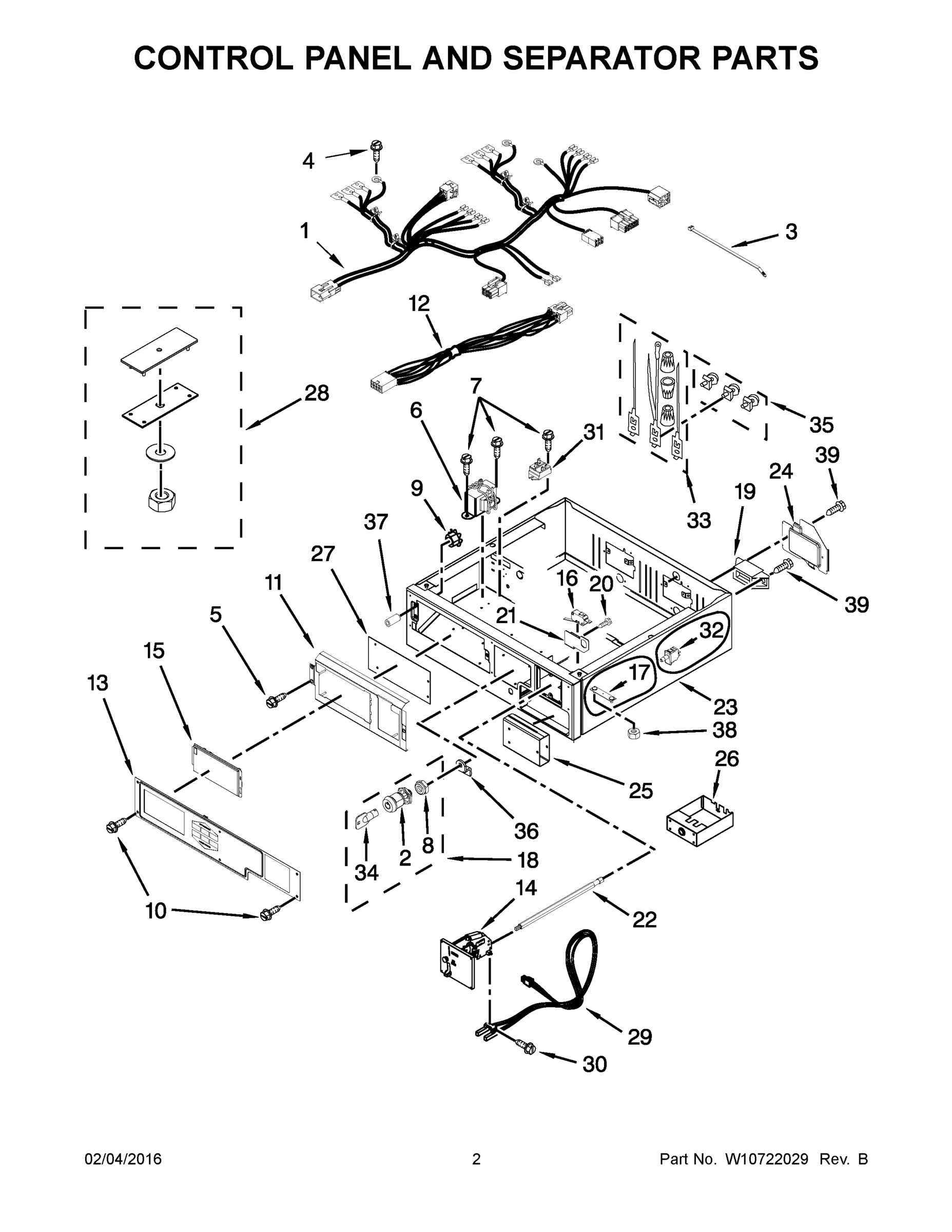02 - CONTROL PANEL AND SEPARATOR PARTS
