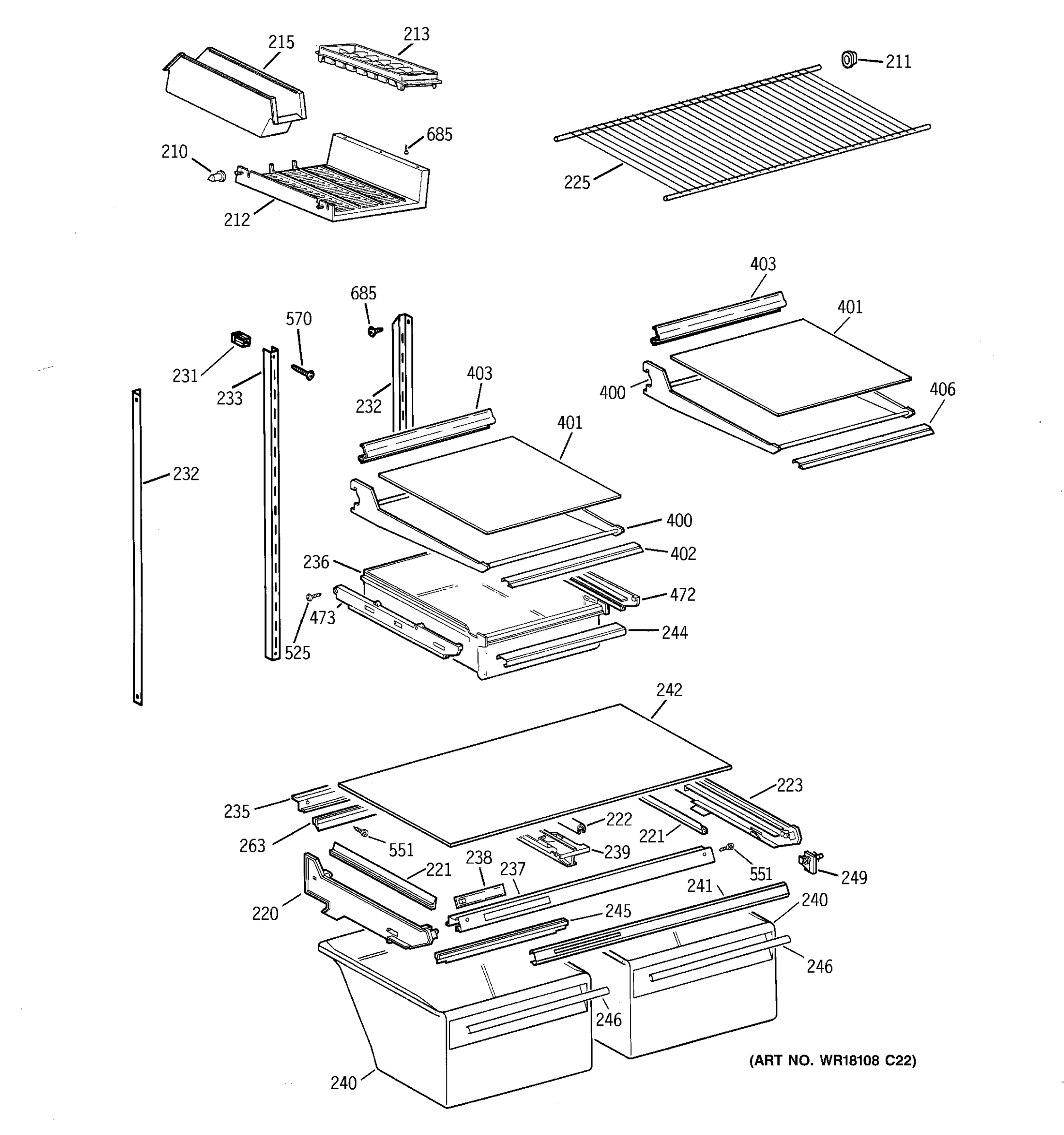 SHELF PARTS