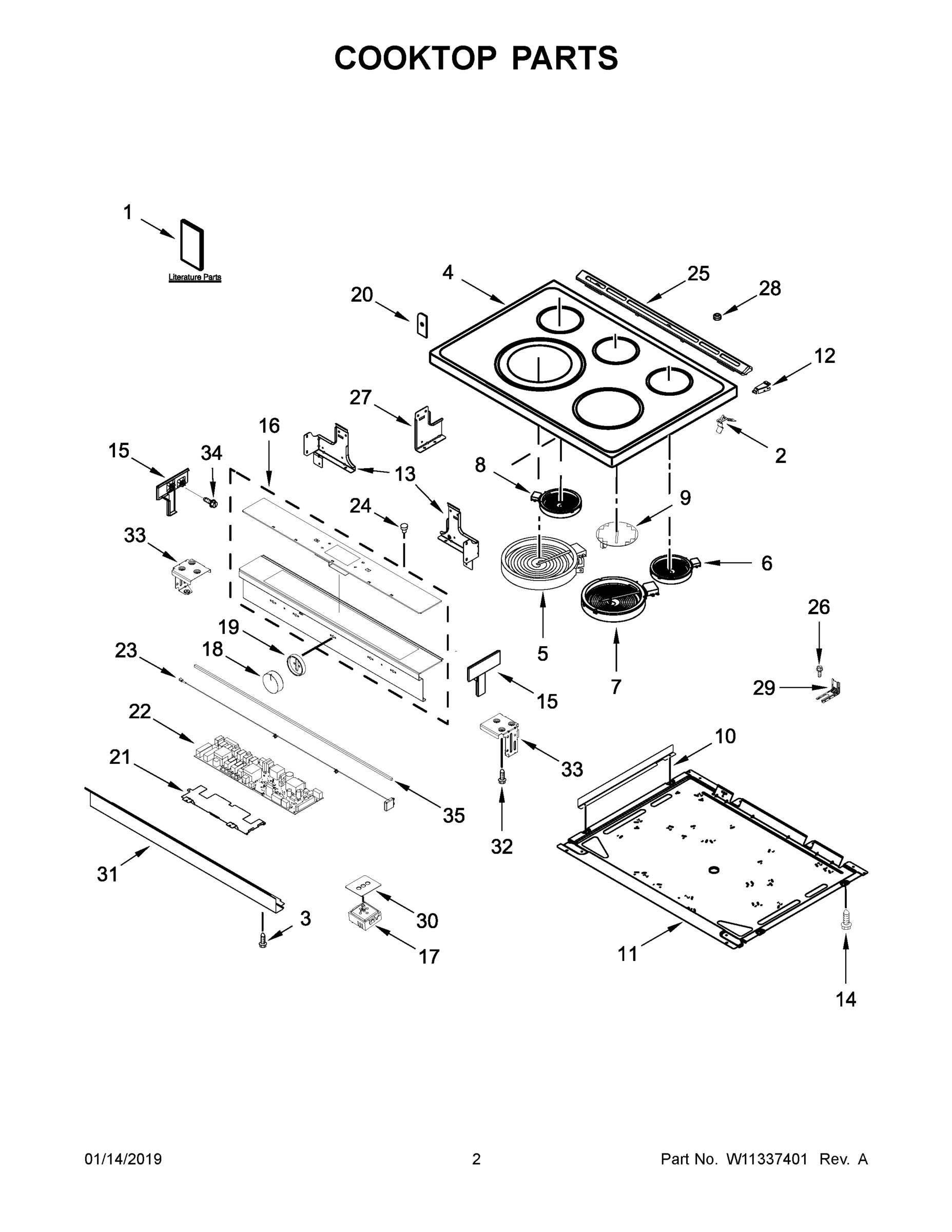 02 - COOKTOP PARTS