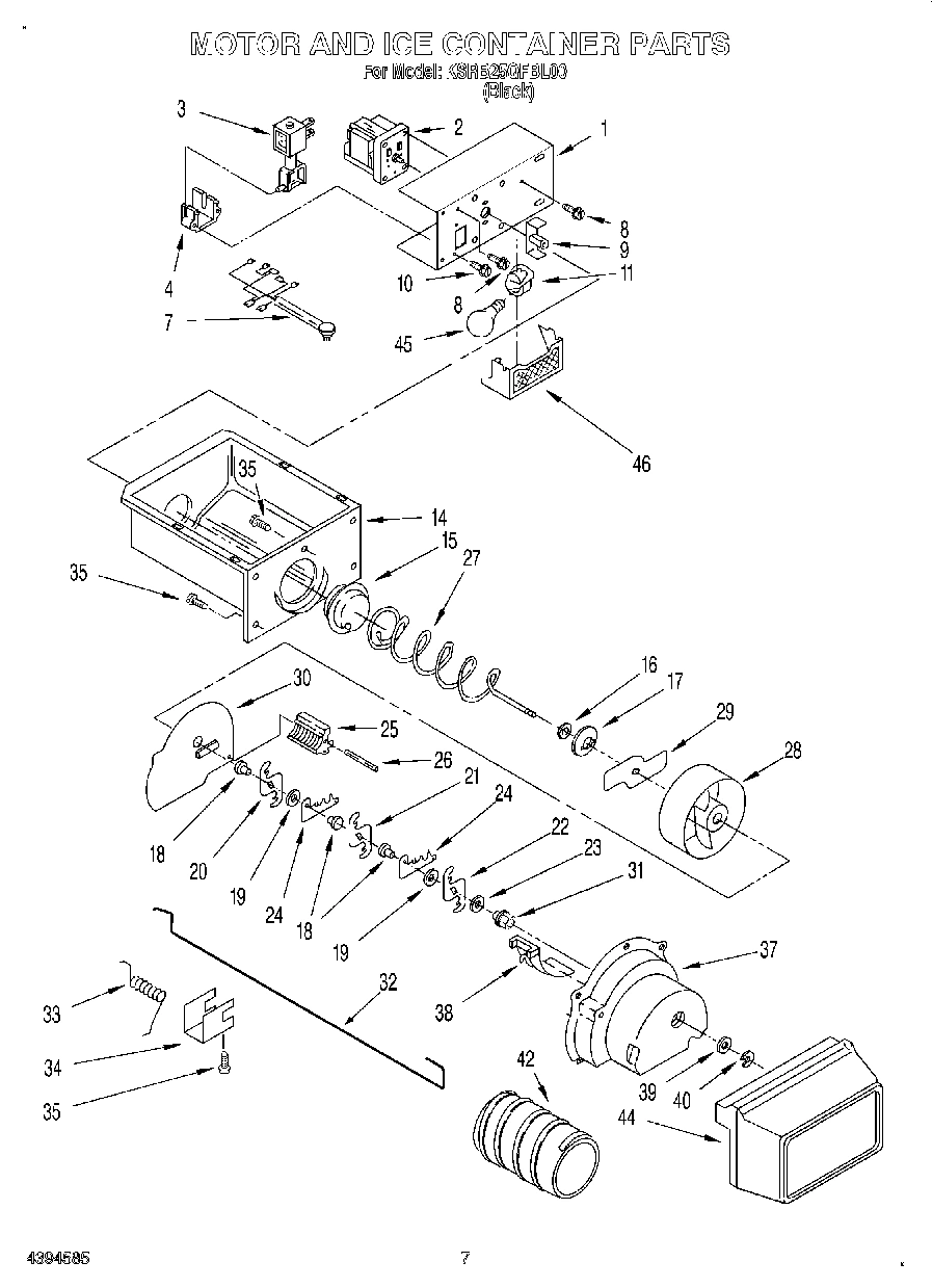 05 - MOTOR AND ICE CONTAINER