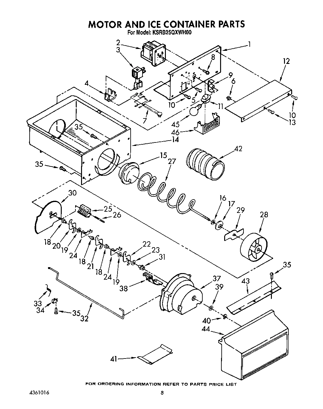 07 - MOTOR AND ICE CONTAINER, LIT/OPTIONAL