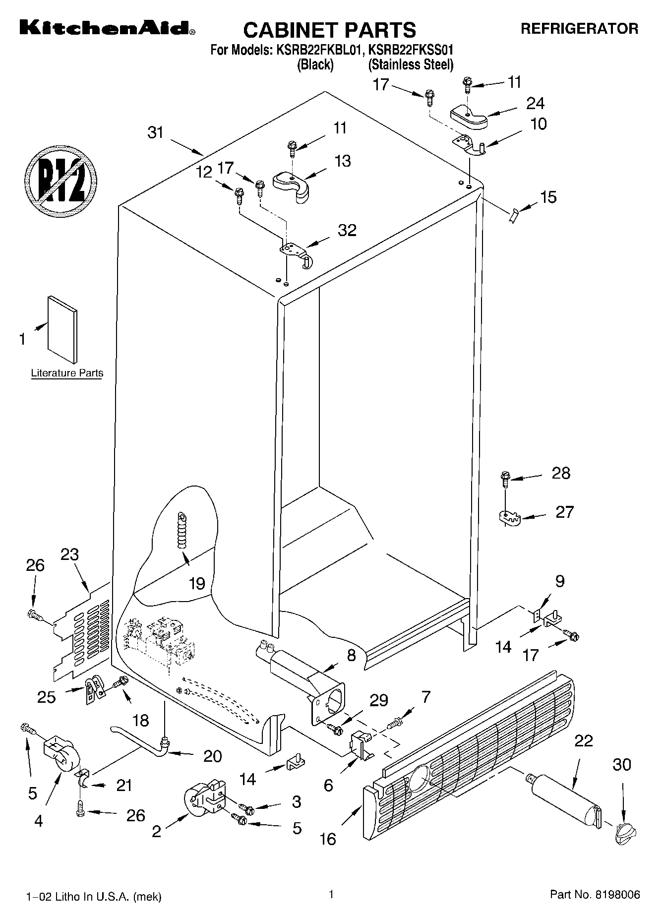 01 - CABINET, LITERATURE