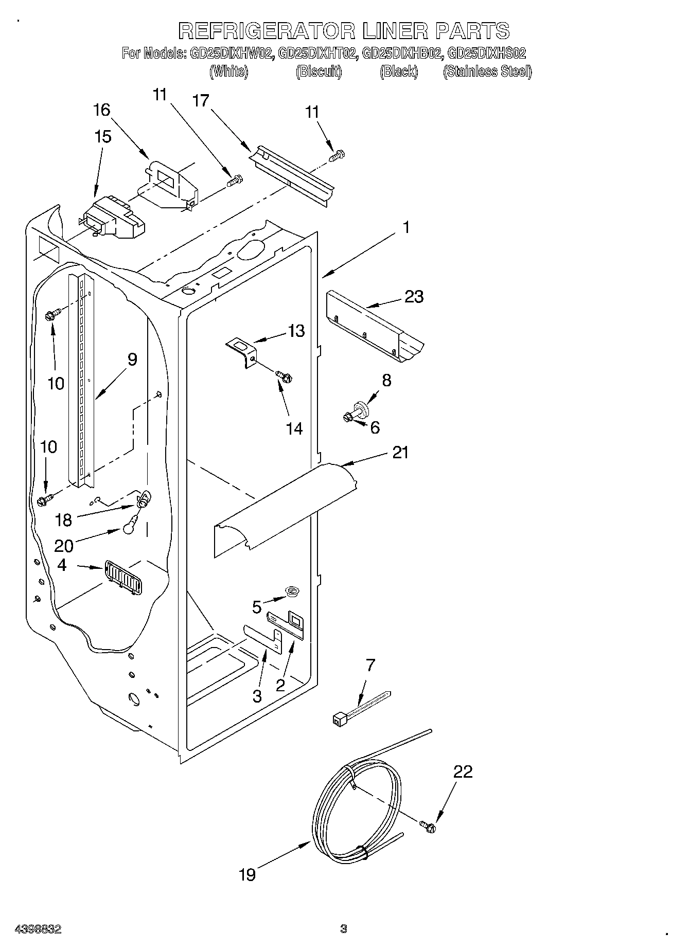 02 - REFRIGERATOR LINER
