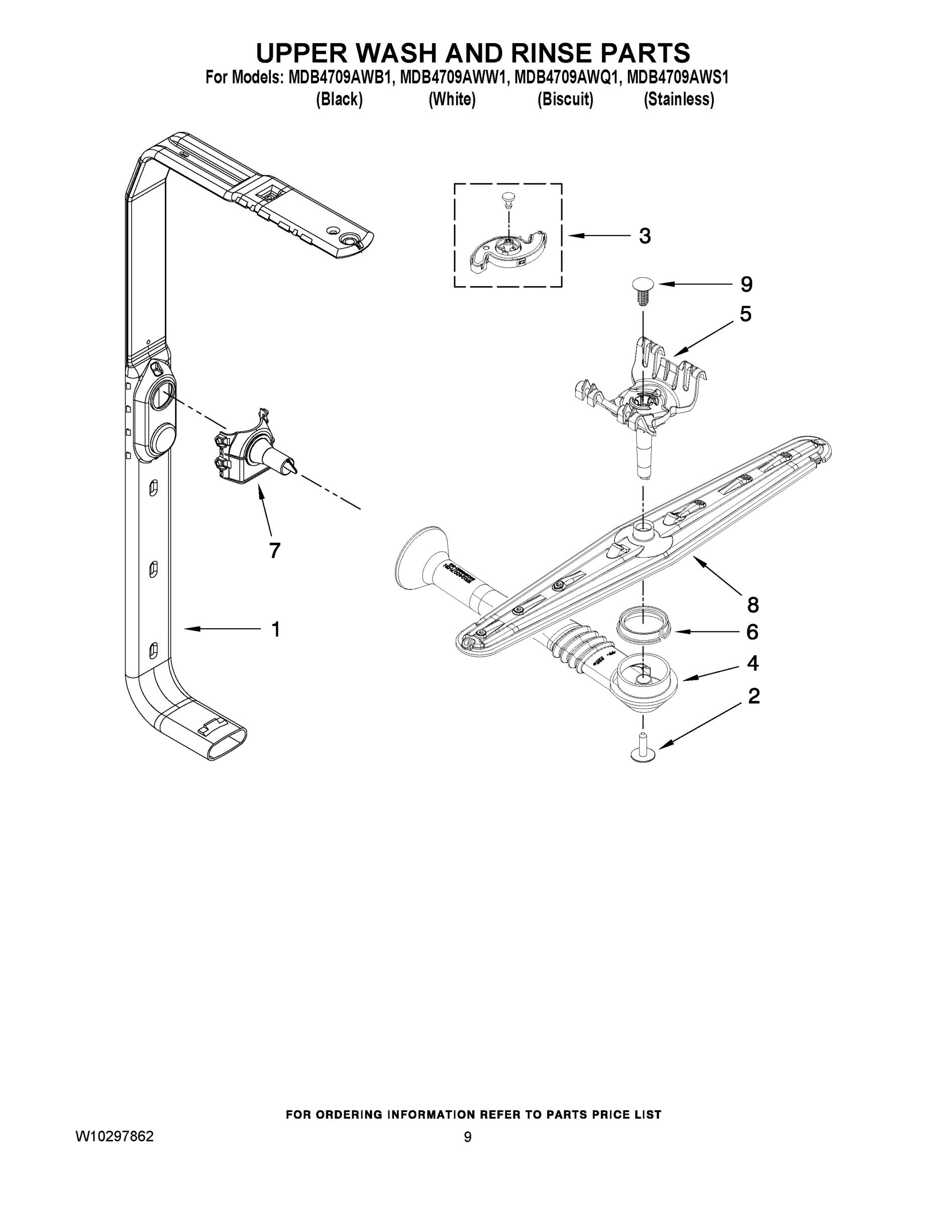07 - UPPER WASH AND RINSE PARTS