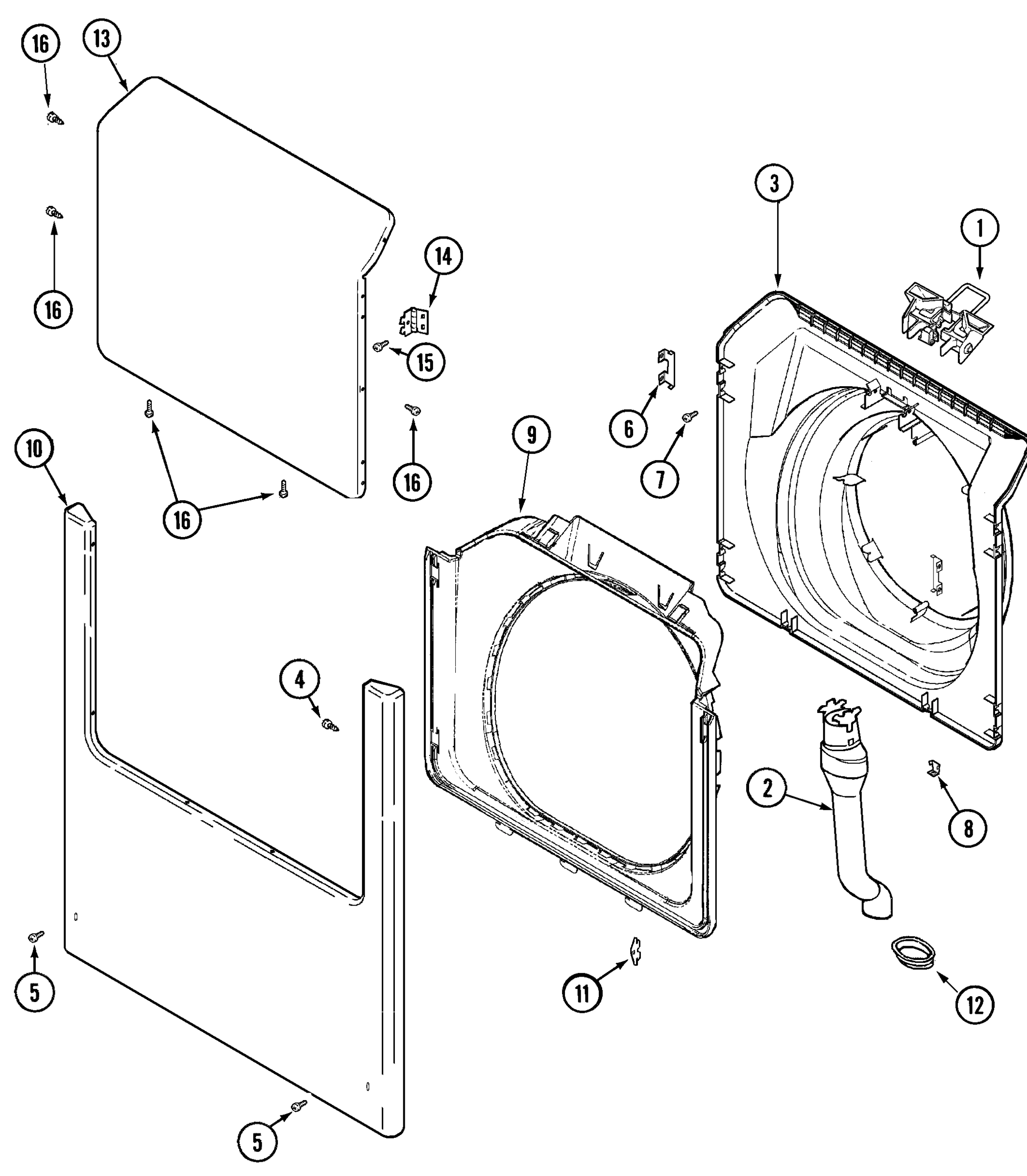 09 - DOOR, SHROUD, & FRONT PANEL
