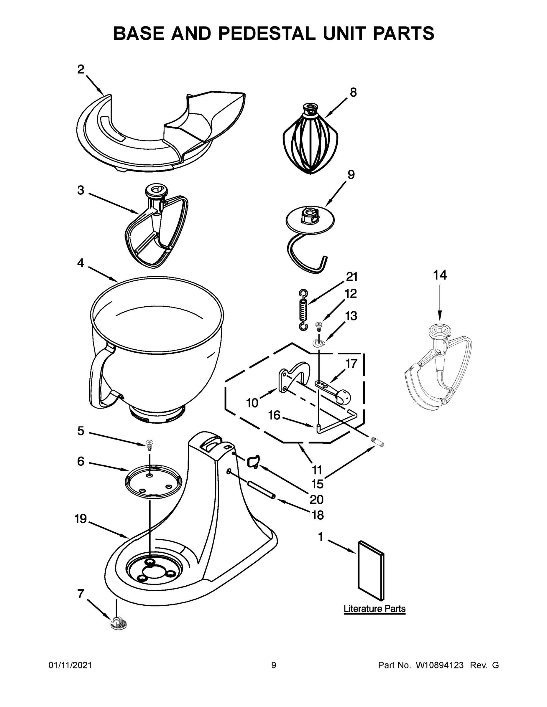 05 - BASE AND PEDESTAL UNIT PARTS