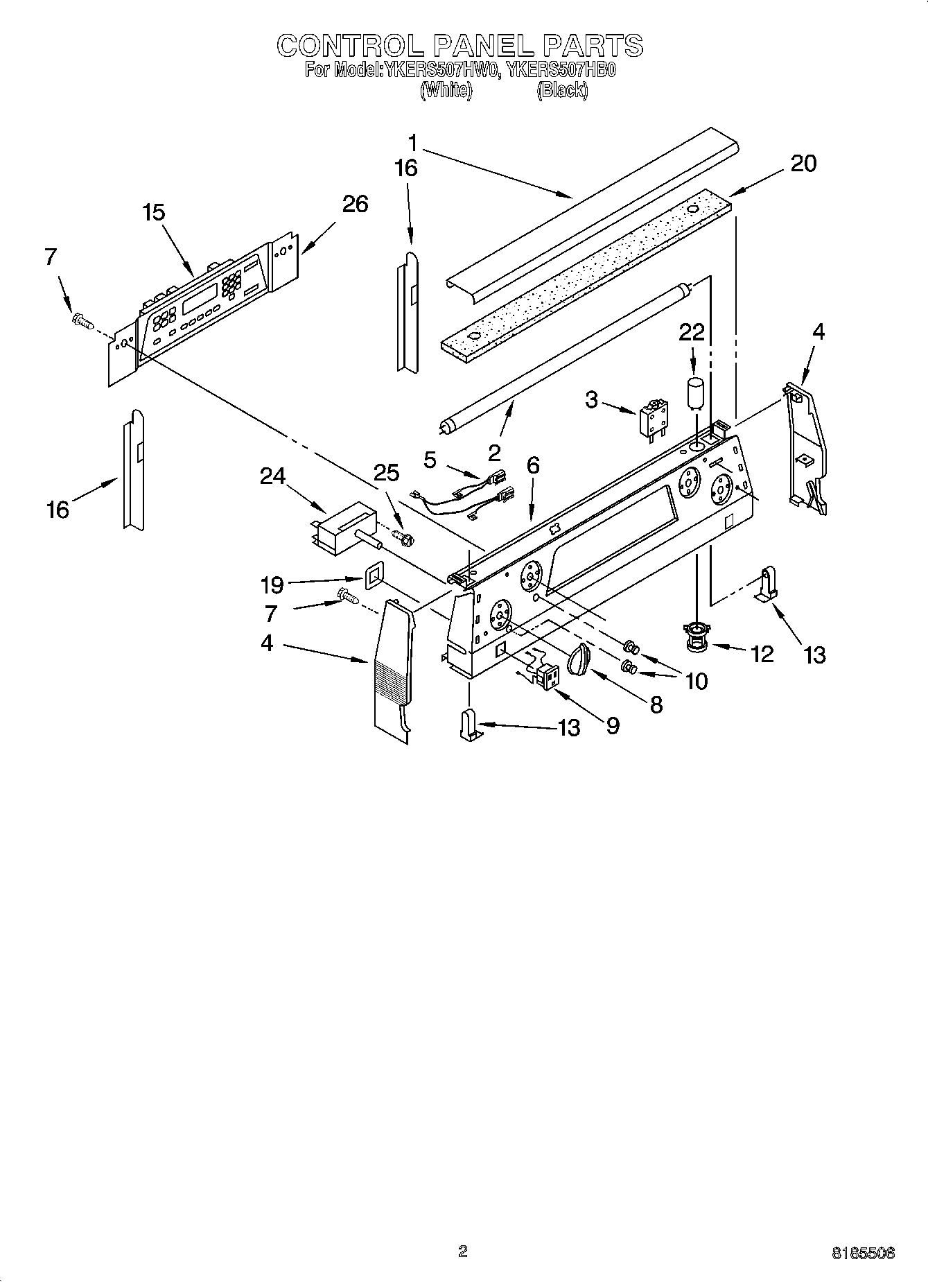02 - CONTROL PANEL PARTS