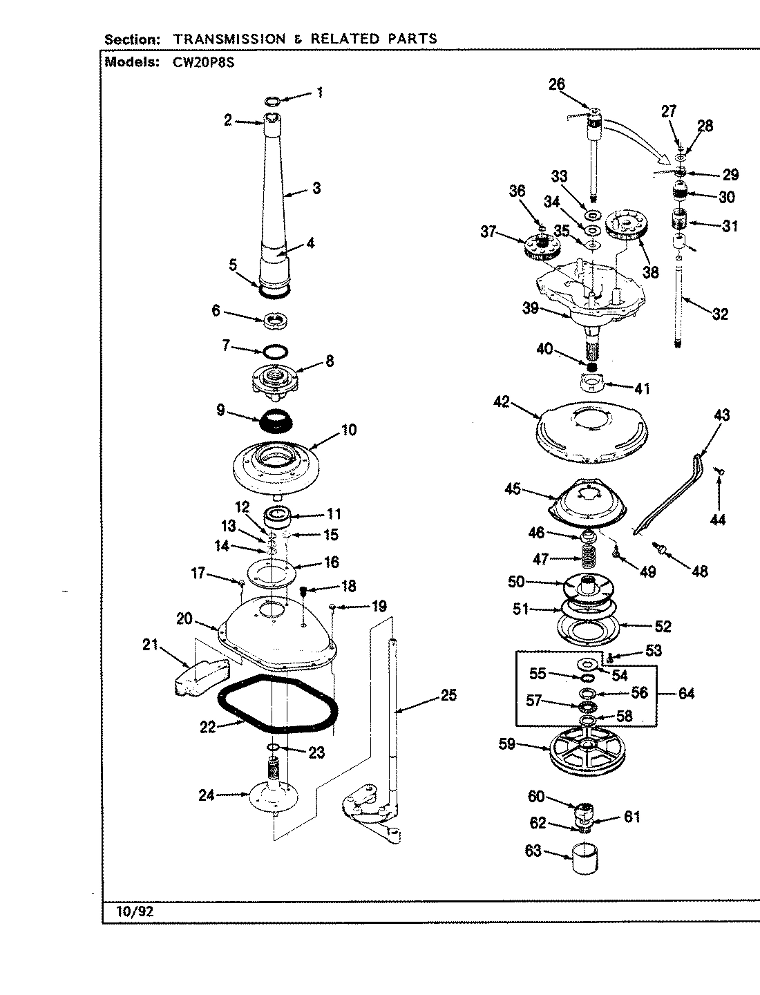 12 - TRANSMISSION (CW20P8xS)(REV. A-E)
