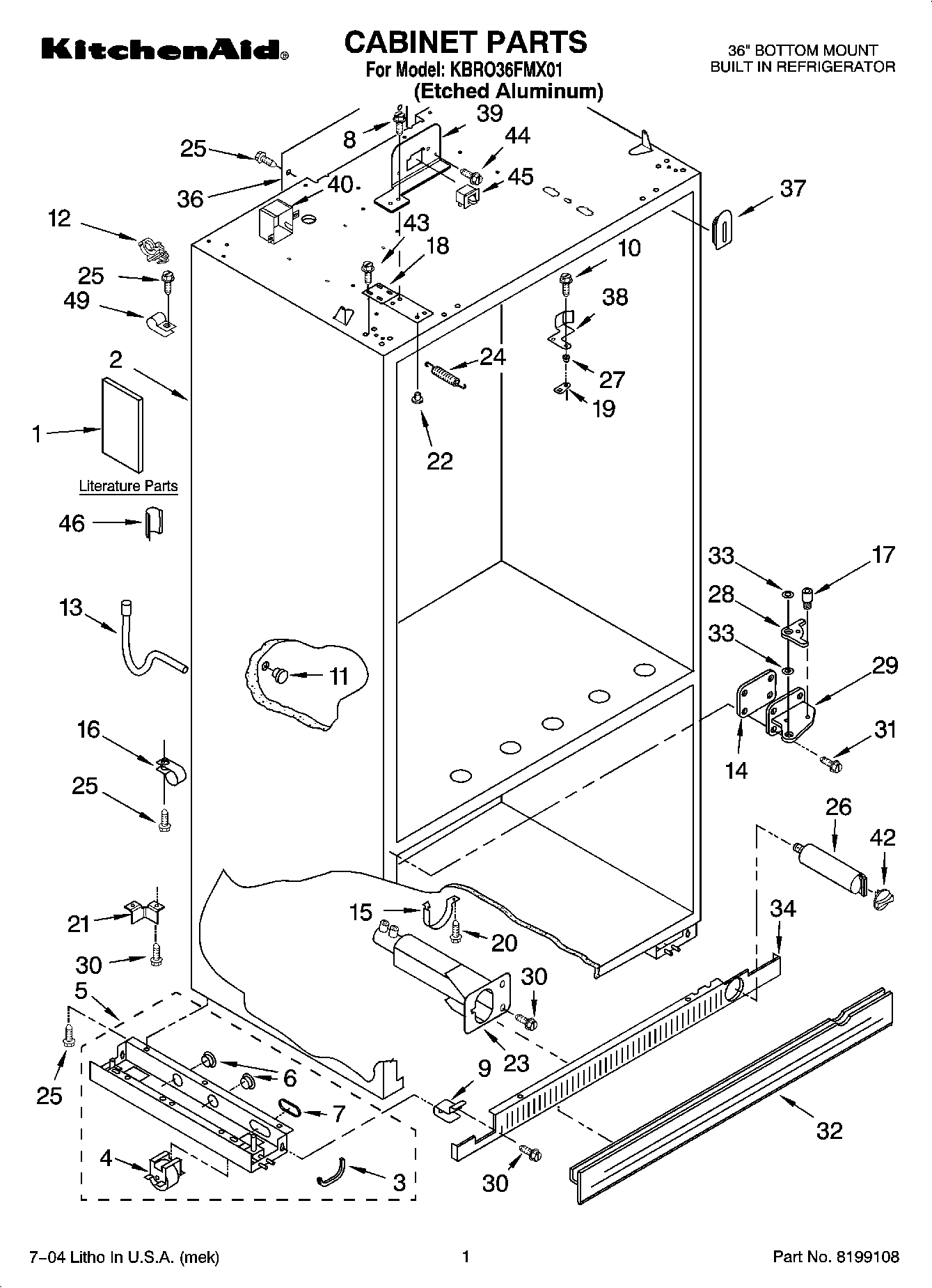 01 - CABINET PARTS