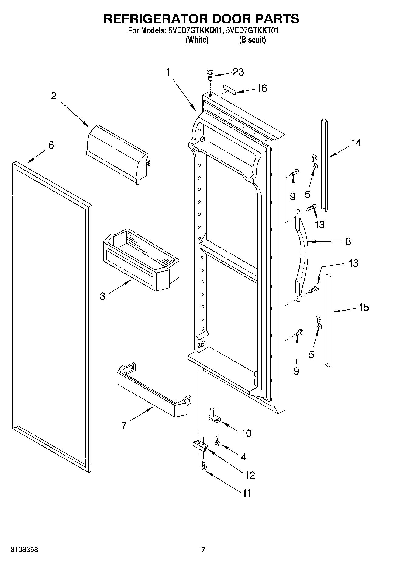 04 - REFRIGERATOR DOOR PARTS