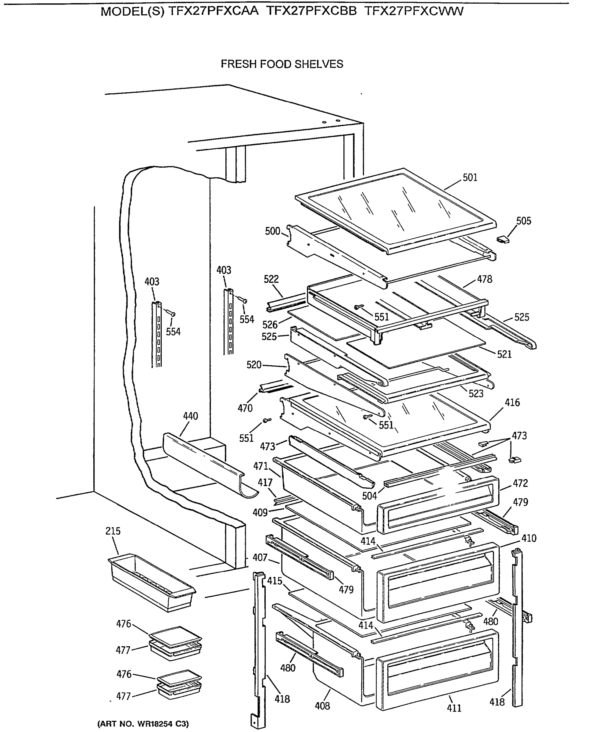 FRESH FOOD SHELVES