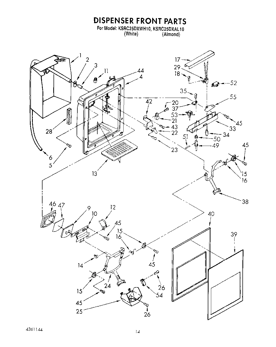 10 - DISPENSER FRONT