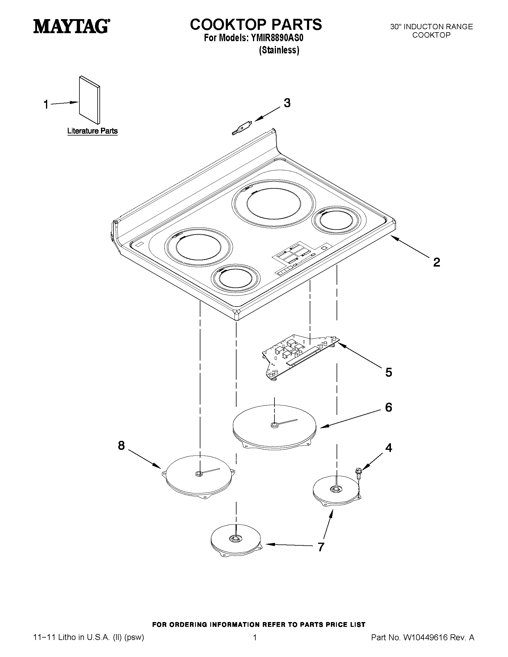 01 - COOKTOP PARTS