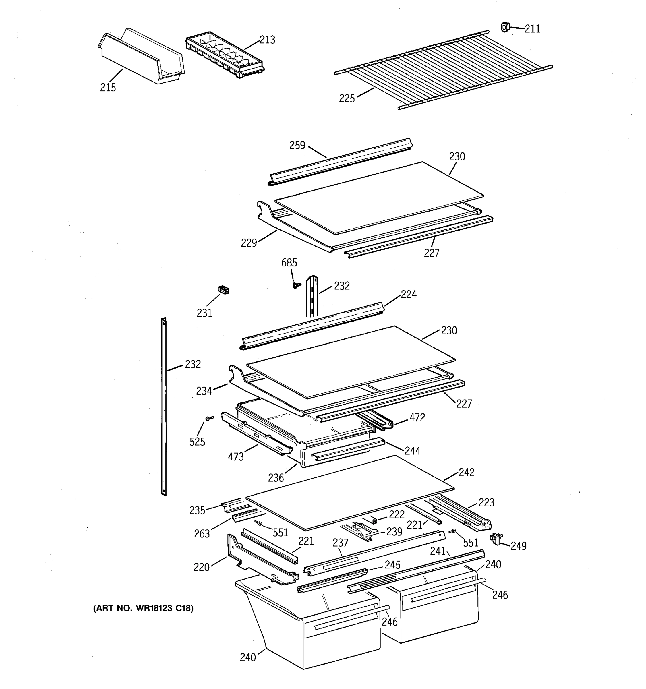 SHELF PARTS