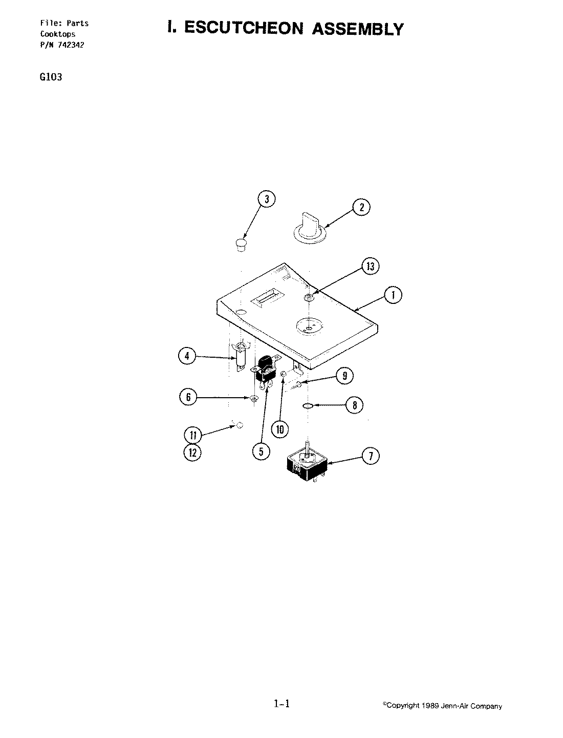 03 - ESCUTCHEON ASSEMBLY