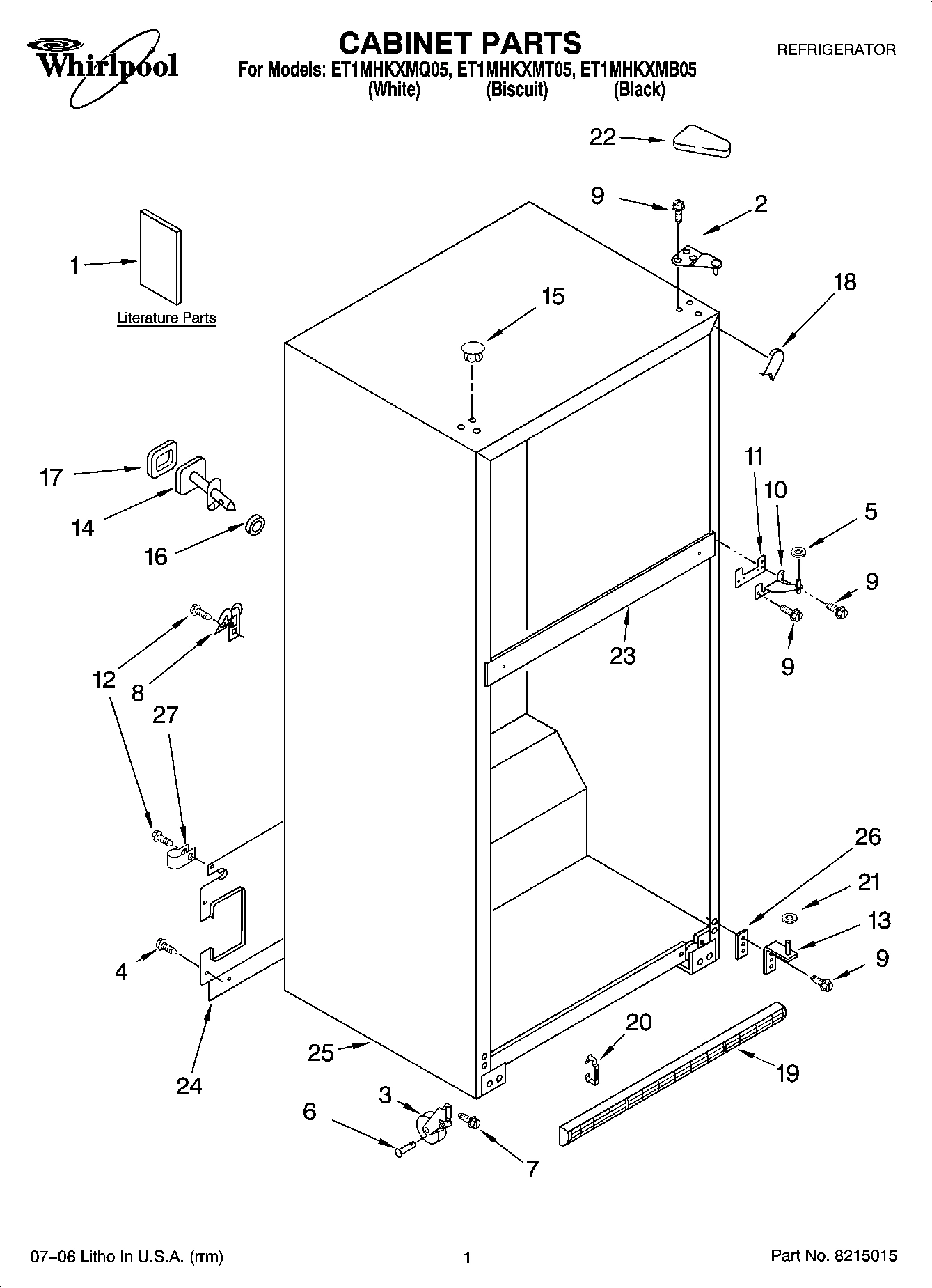 01 - CABINET PARTS