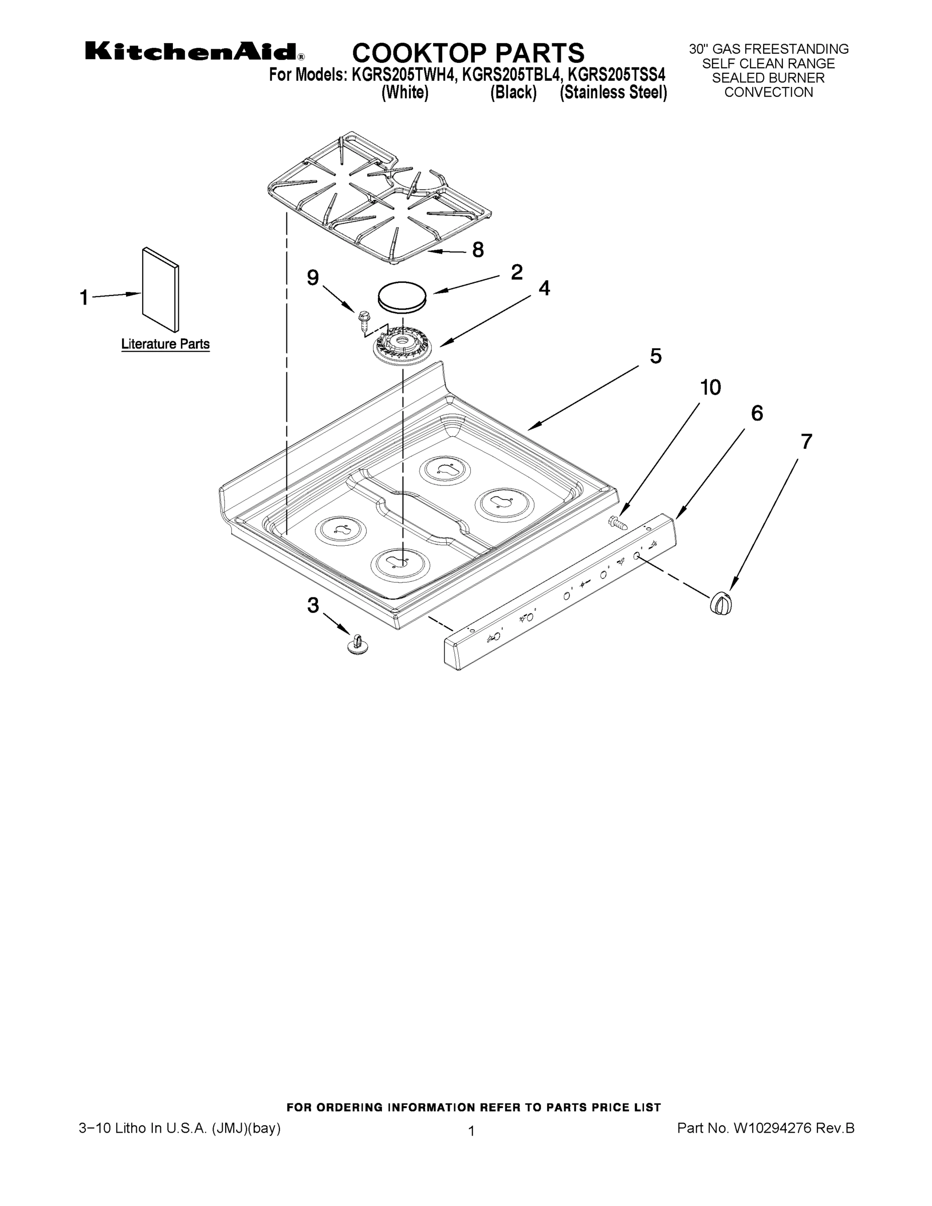 01 - COOKTOP PARTS